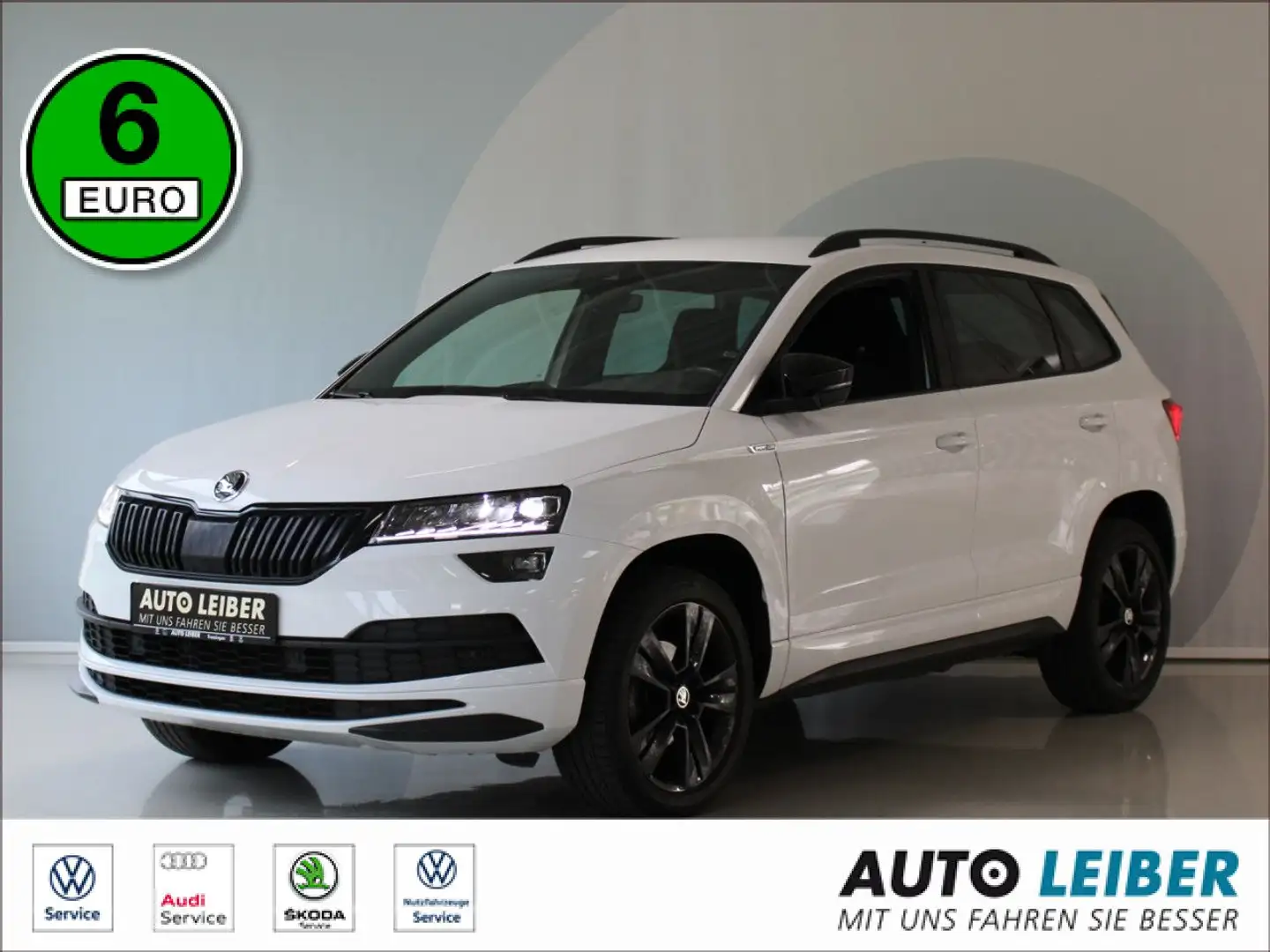 Skoda Karoq 1.5 TSI ACT Sportline DSG ACC/VC/Cam Navi Weiß - 1