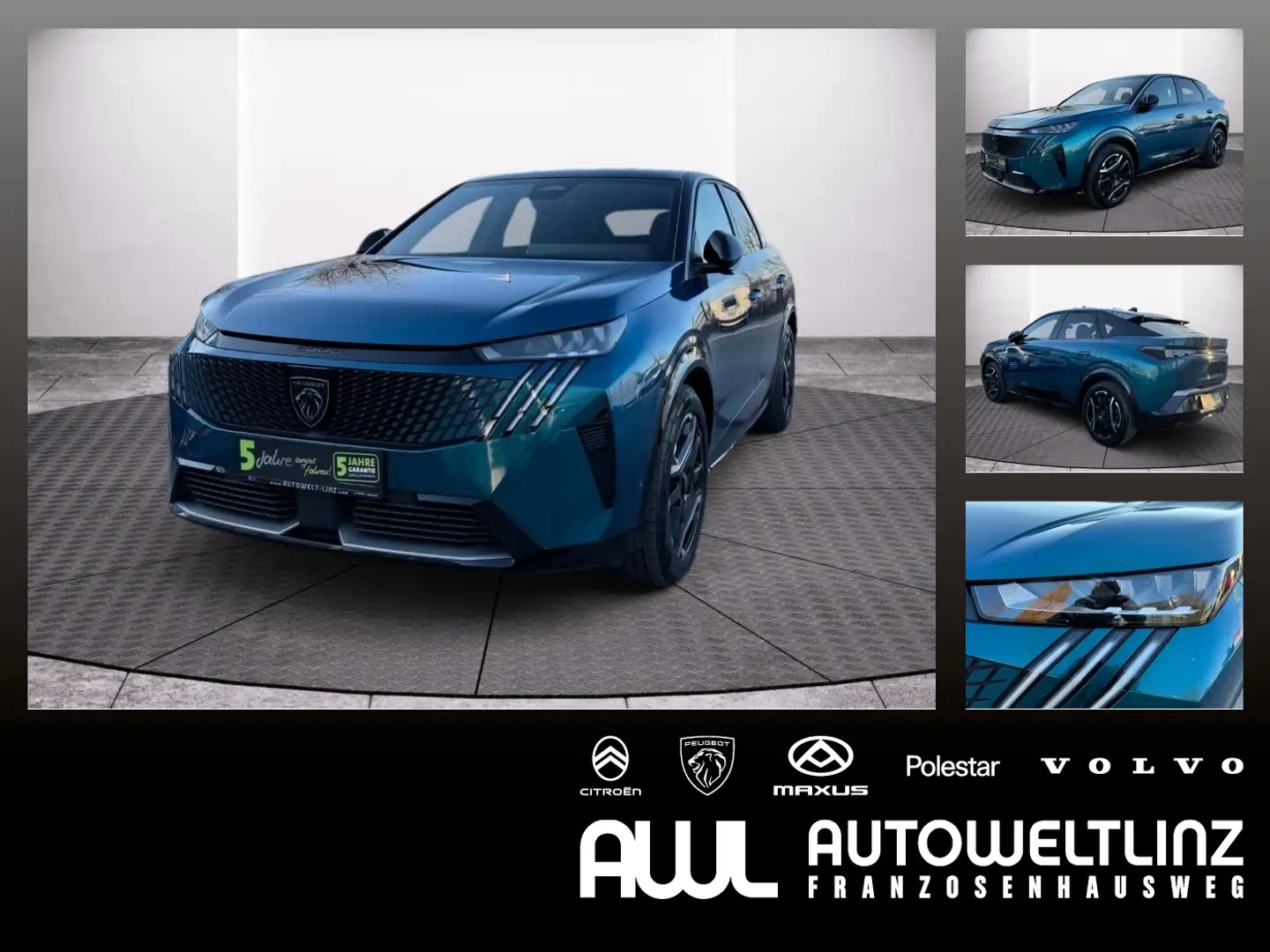 Peugeot 3008 Elektro 210 GT motor ACC+LED+Navi+SHZ+Kam. Blau - 1