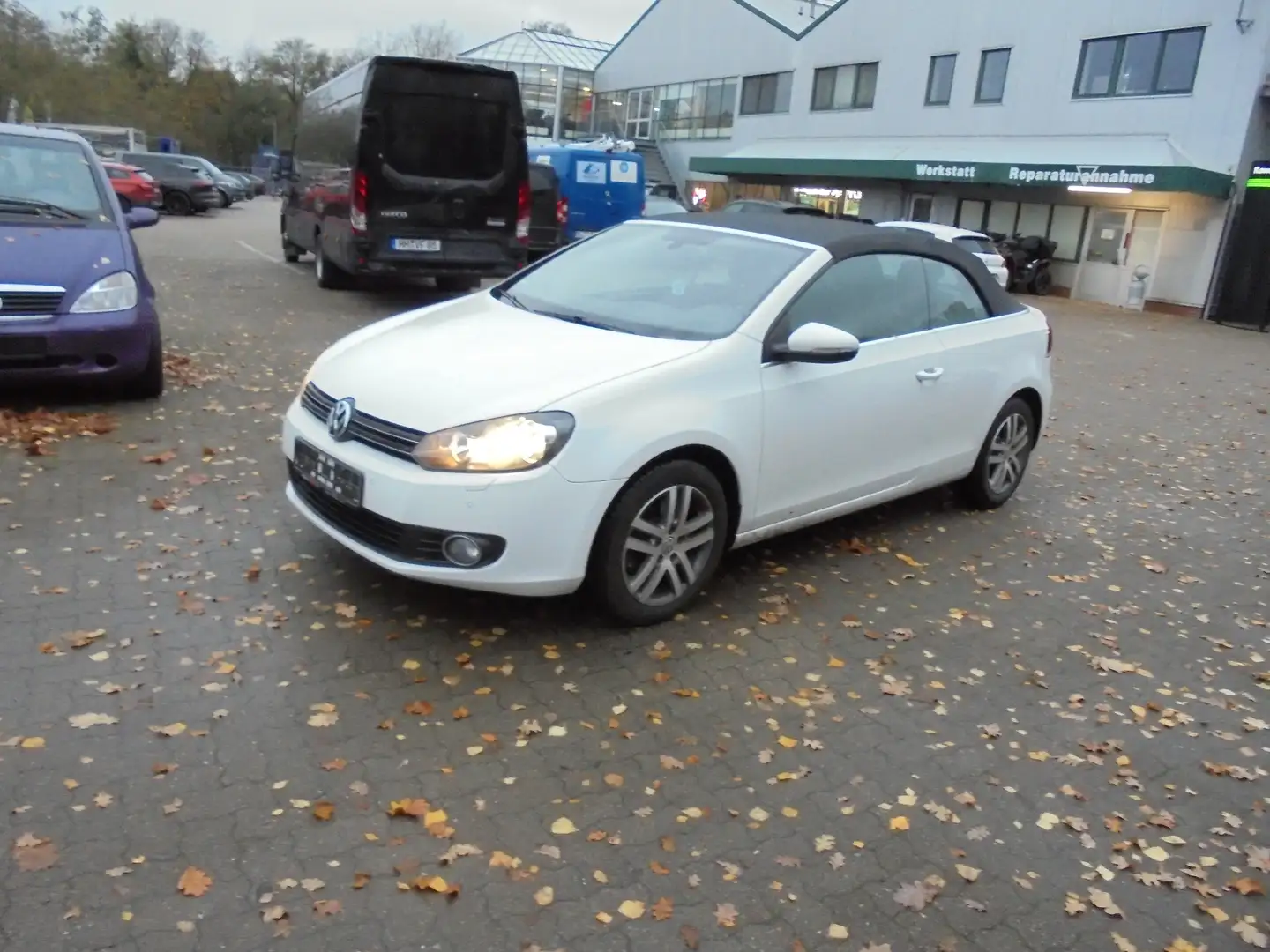 Volkswagen Golf Cabriolet Basis Navi Klima Alu Weiß - 1