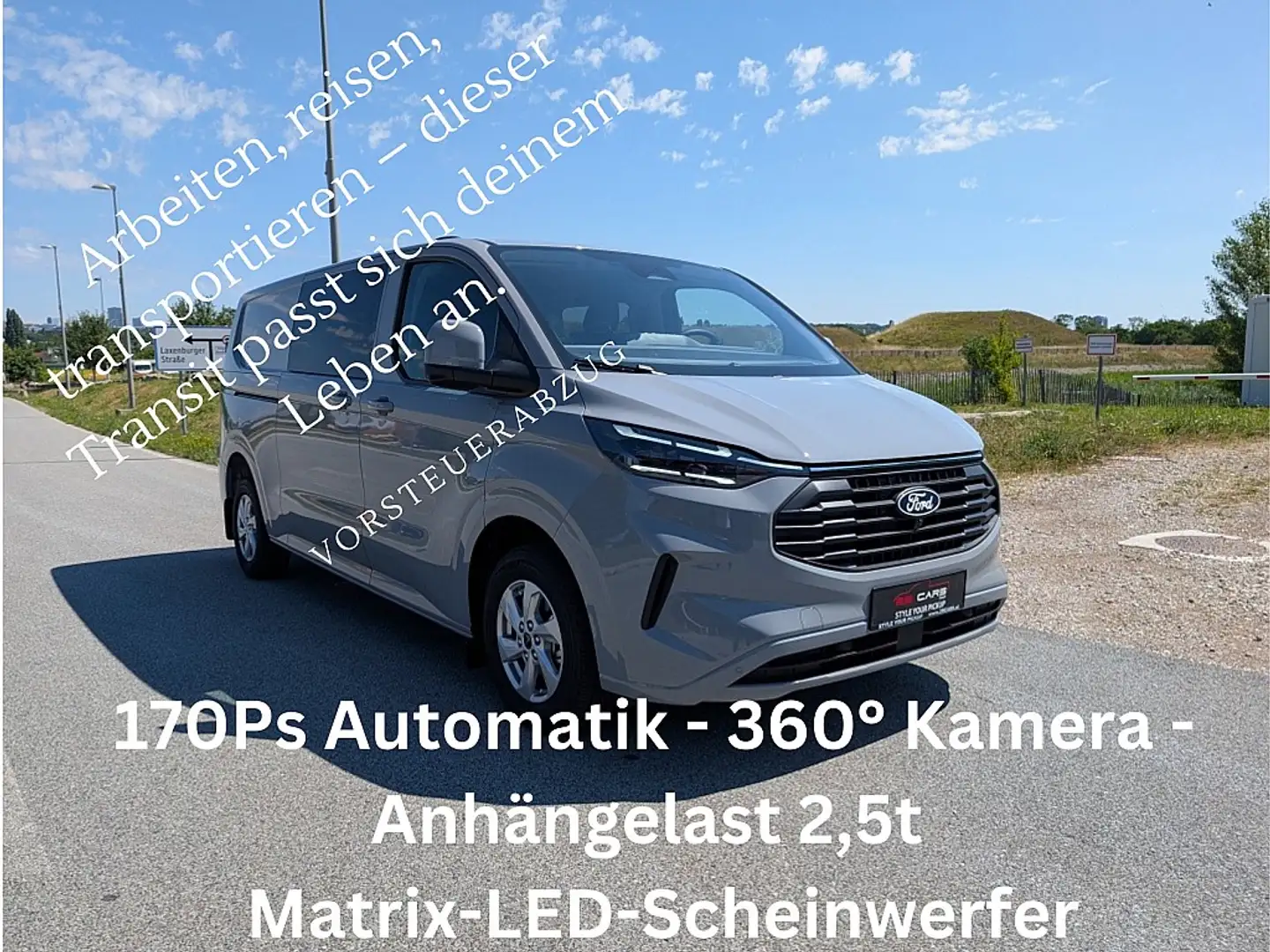 Ford Transit Custom DK 2,0 EcoBlue L2H1 320 Limited Aut. 6 Sitze, A... Grau - 1