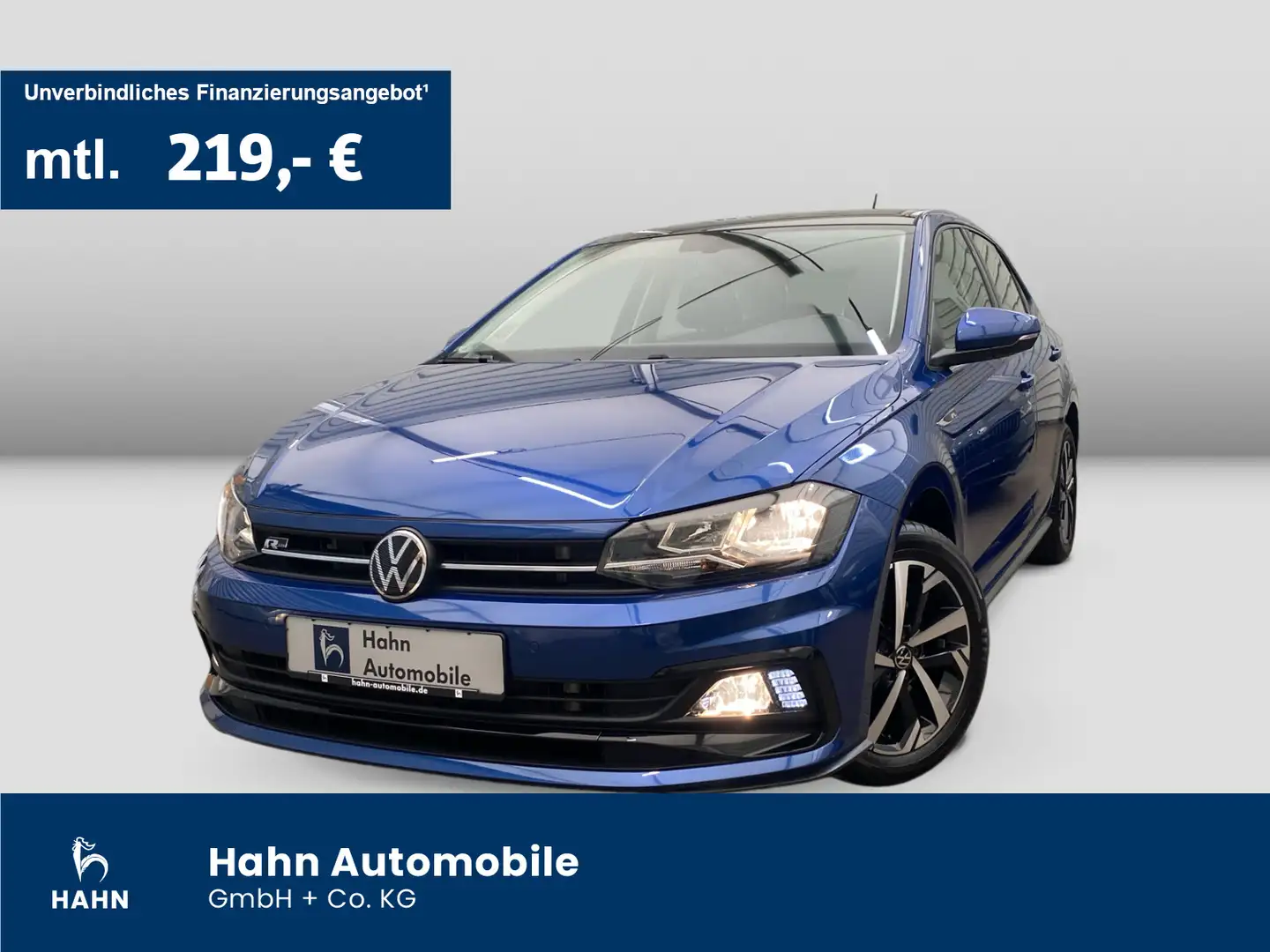 Volkswagen Polo 1.0TSI Highline R-Line Nav Beats Pano Sitzh Bleu - 1