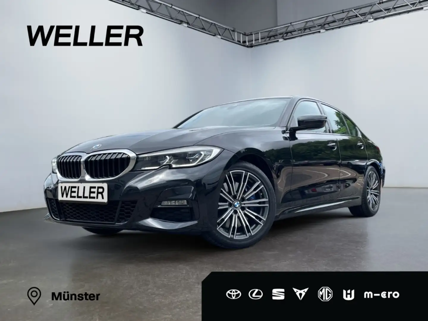 BMW 330 i M-Sport *Laser*ACC*Live*Leder*RCam*Keyless* Schwarz - 1