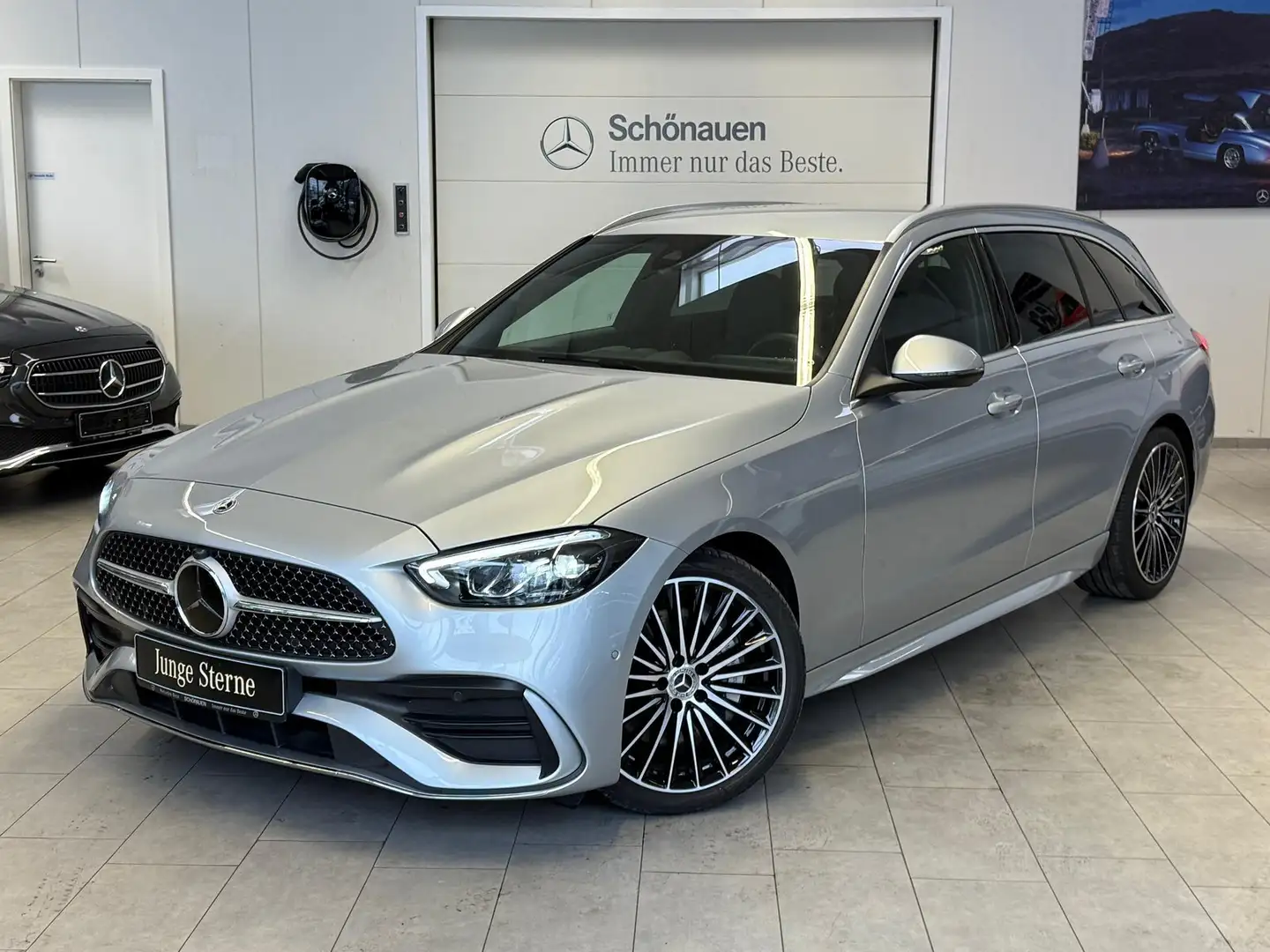 Mercedes-Benz C 180 T AMG FAHRASSIST+19"+SITZKLIMA+ALUM. LINES Argento - 1