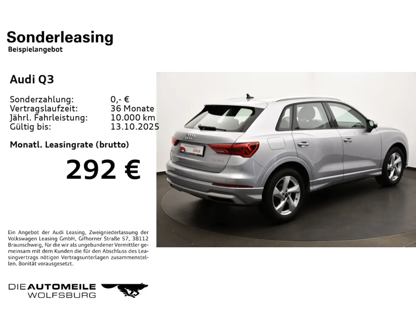 Audi Q3 35 TFSI advanced Matrix/ACC/AHK Silber - 2