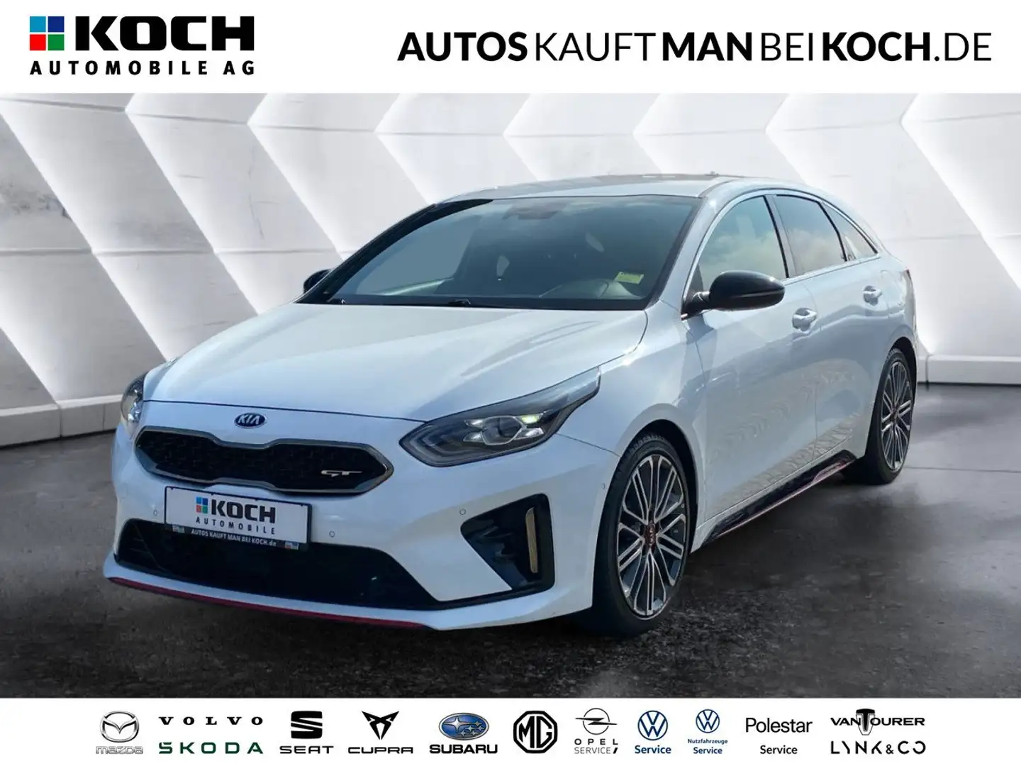 Kia ProCeed / pro_cee'd Proceed 1.6 TGDI GT  LED SHZ R-KAM PDC NAV LHZ top Weiß - 1
