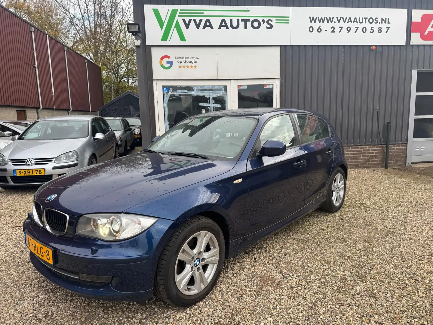BMW 116 1-serie 116i AUTOMAAT! Clima, navi, stoelverw, cru Blauw - 1