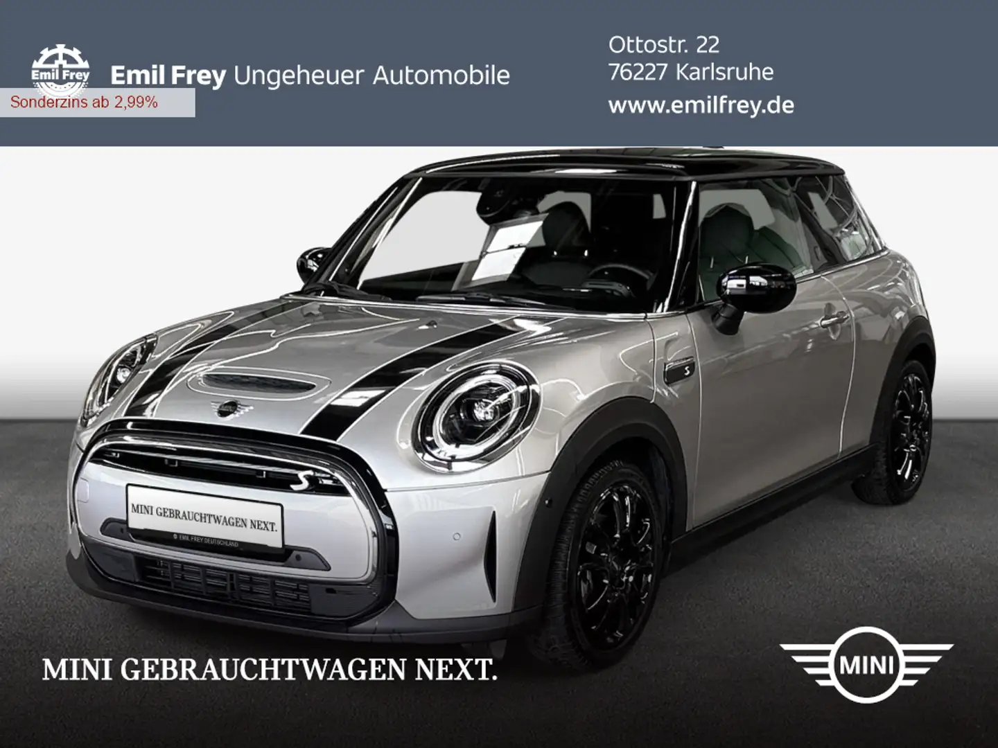 MINI Cooper SE Cooper SE MINI Yours Trim *HuD*SHZ*Panorama*RFK* Silber - 1