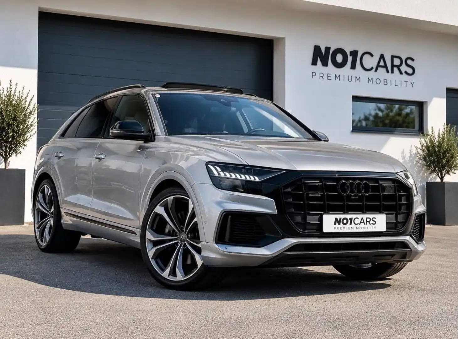 Audi Q8 55 TFSI quattro *S-LINE*MATRIX*B&O*VOLL Silber - 1
