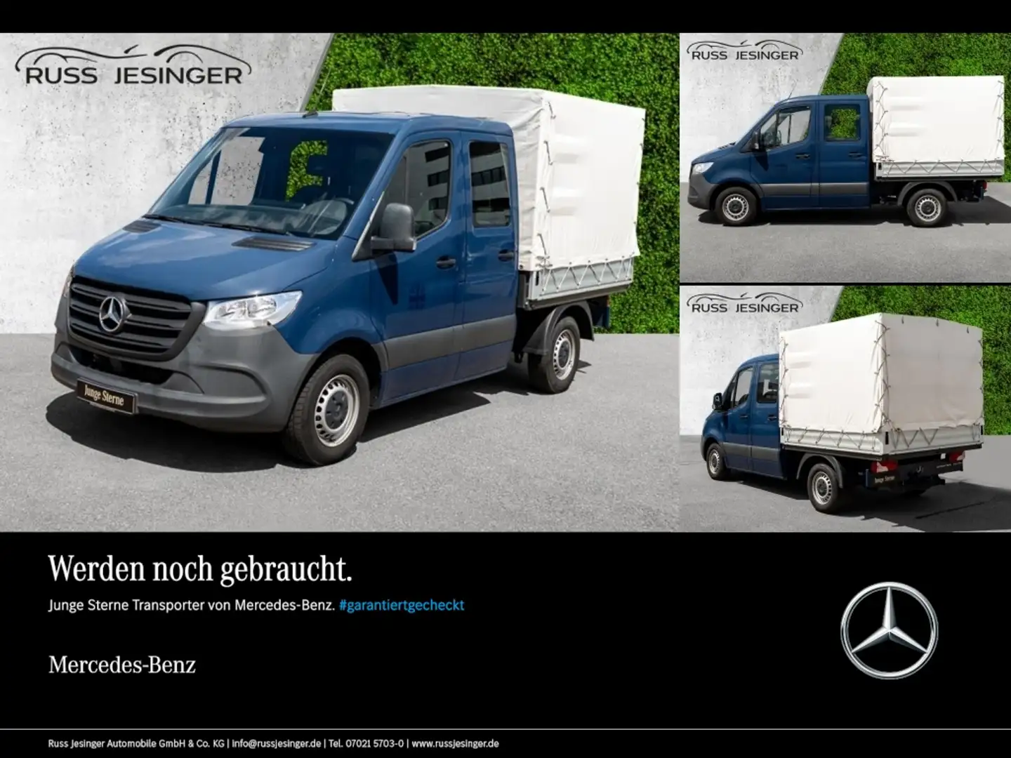 Mercedes-Benz Sprinter 215 CDI Doka *Klima*RS3250*Tempomat* Blau - 1