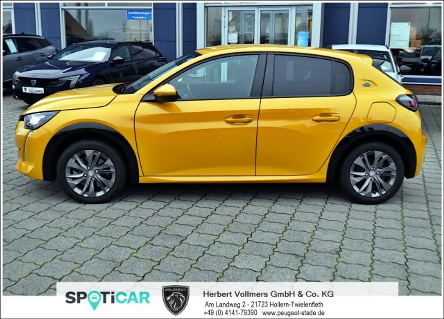 Peugeot 208 208 Elektromotor 136 Active Pack 11KW OBC, DAB+! Gelb - 2