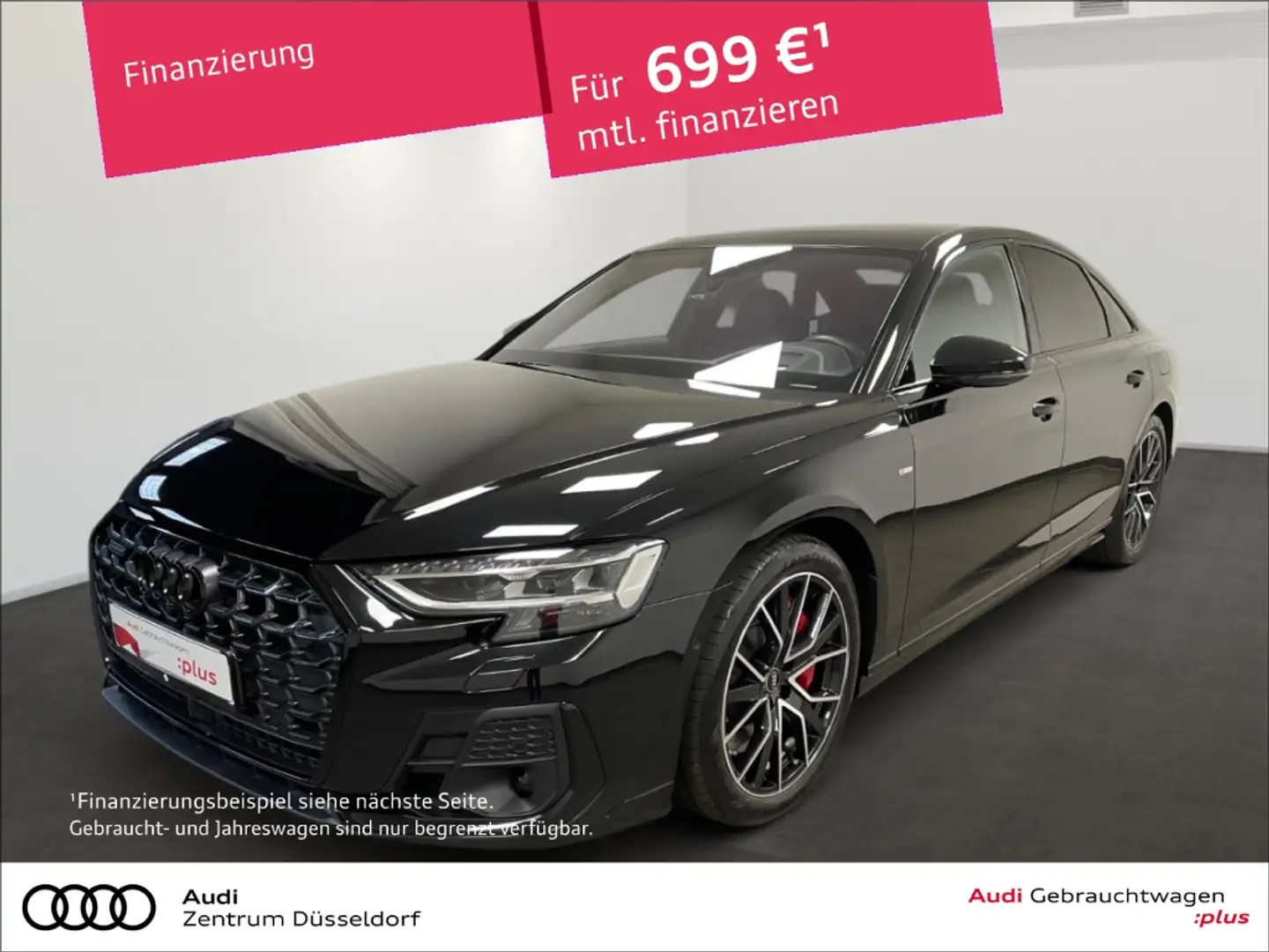 Audi A8 60 TFSI E ACC B&O MATRIX PANO HUD Schwarz - 1