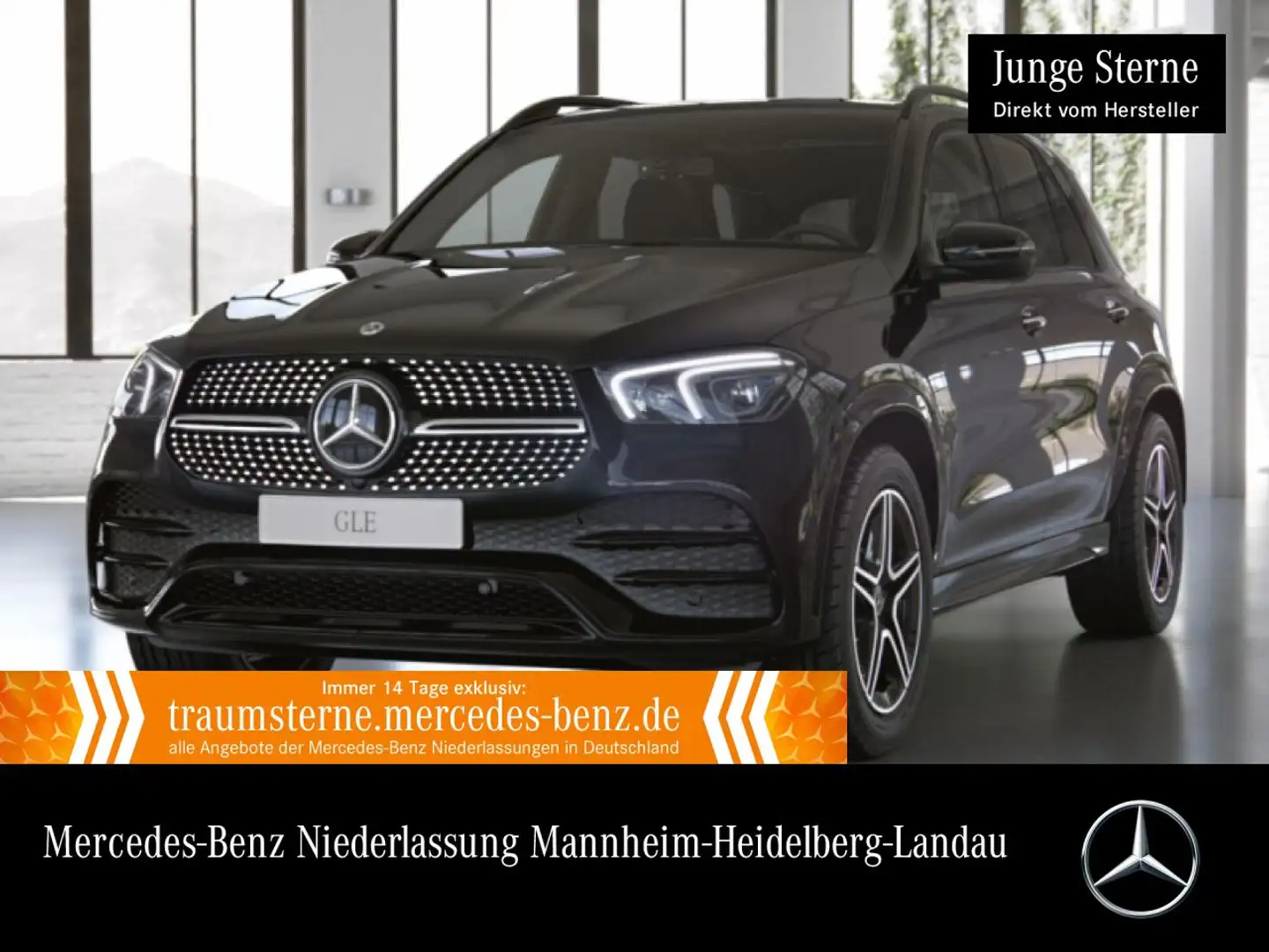 Mercedes-Benz GLE 300 d 4M AMG+NIGHT+PANO+AHK+MULTIBEAM+KAMERA Schwarz - 1