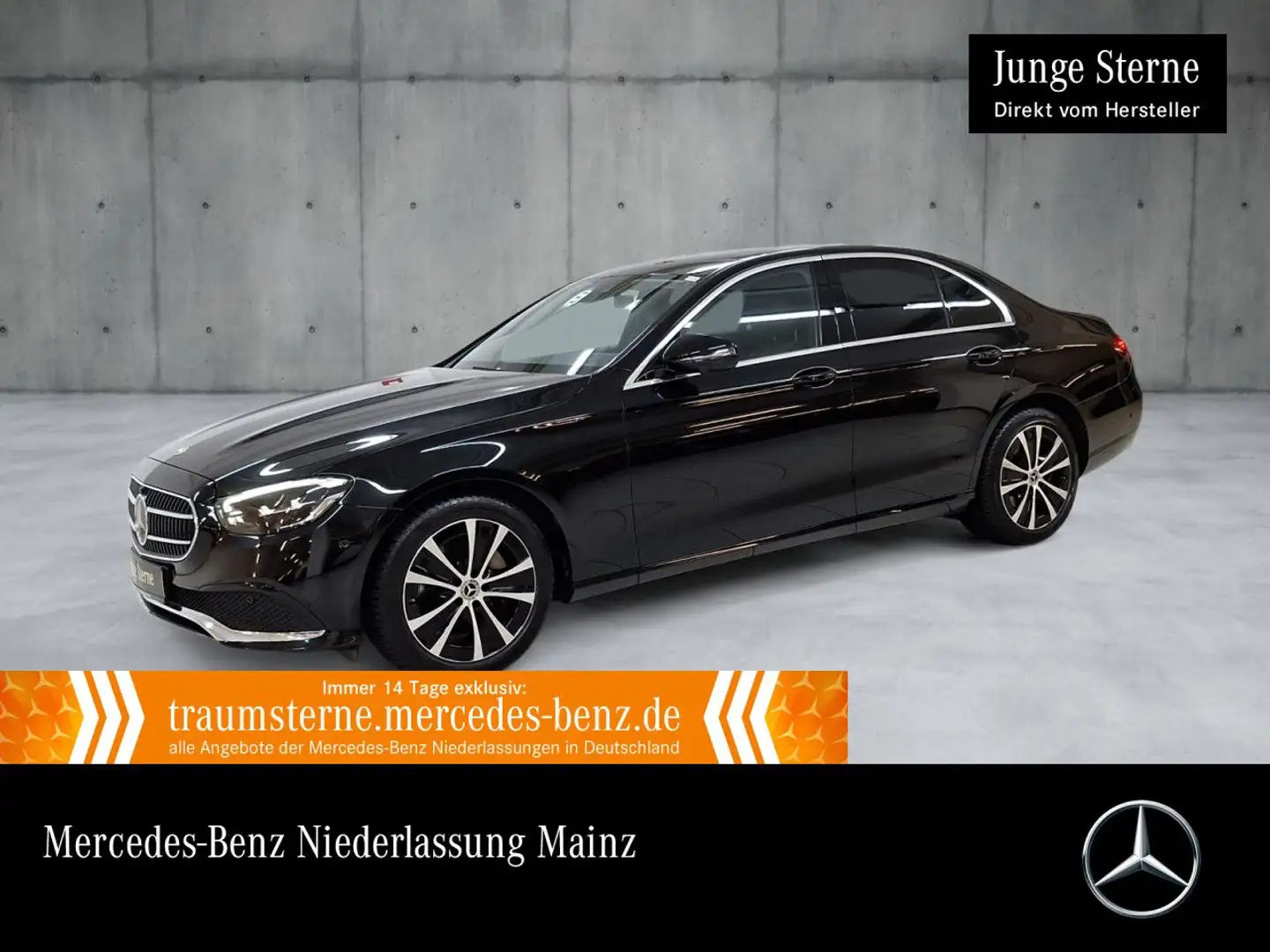 Mercedes-Benz E 300 e AVANTG+360+AHK+LED+FAHRASS+BURMESTER+9G Zwart - 1