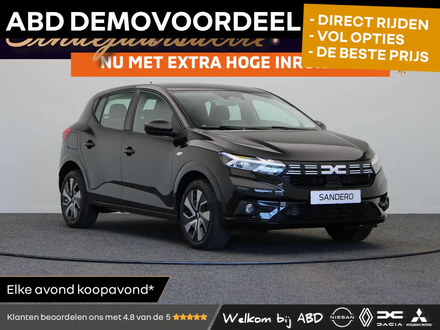 Dacia Sandero TCe 100pk ECO-G Expression | Climate control | App Zwart - 1