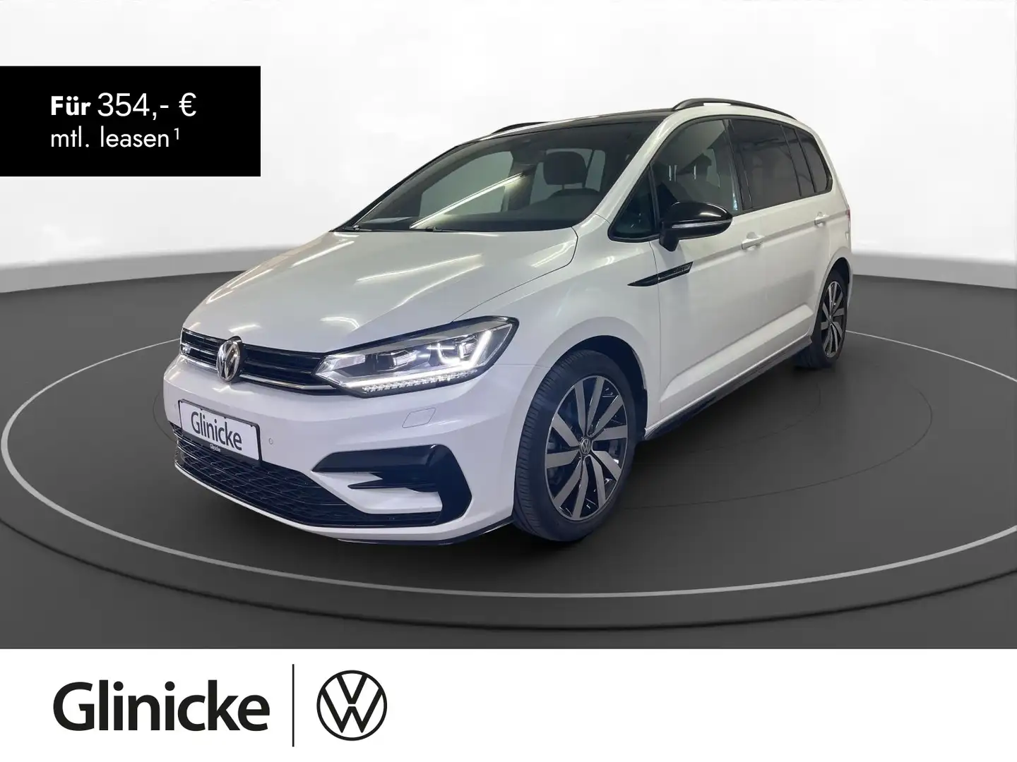 Volkswagen Touran 1.5 TSI R-Line 7-Sitzer AHK Pano LED Navi Weiß - 1
