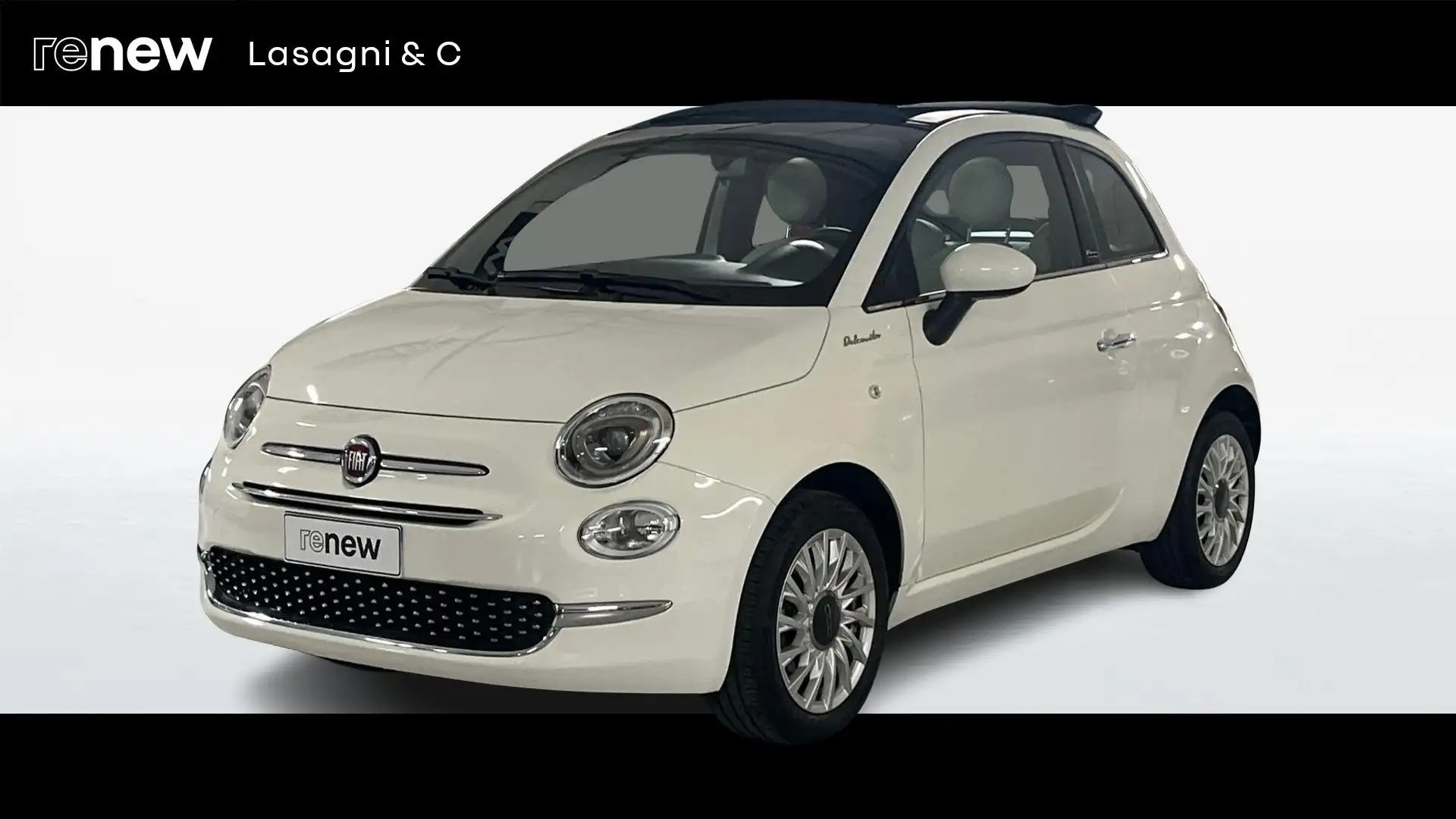 Fiat 500C 500 CABRIO  1.0 hybrid Lounge 70cv Weiß - 1