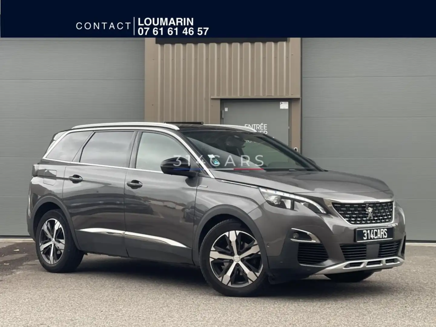 Peugeot 5008 2.0 Blue HDi S&S - 180 - BV EAT8 -GT Line Gris - 1