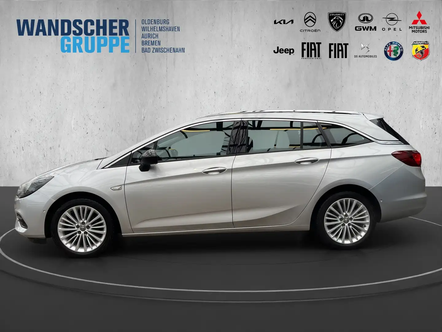 Opel Astra K ST Business Elegance 1,2 Navi+SHZ+RFK+LM Zilver - 2
