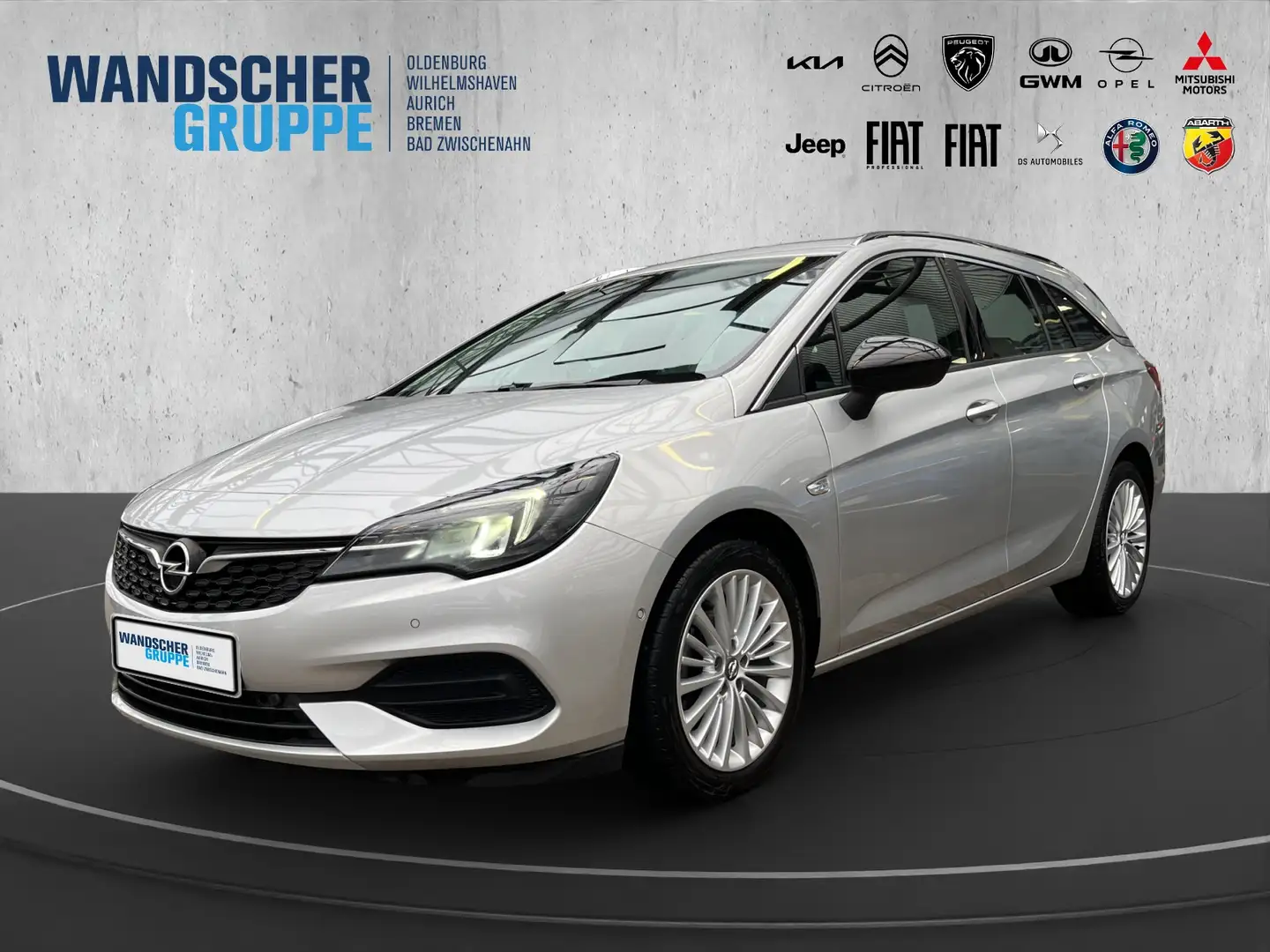 Opel Astra K ST Business Elegance 1,2 Navi+SHZ+RFK+LM Zilver - 1