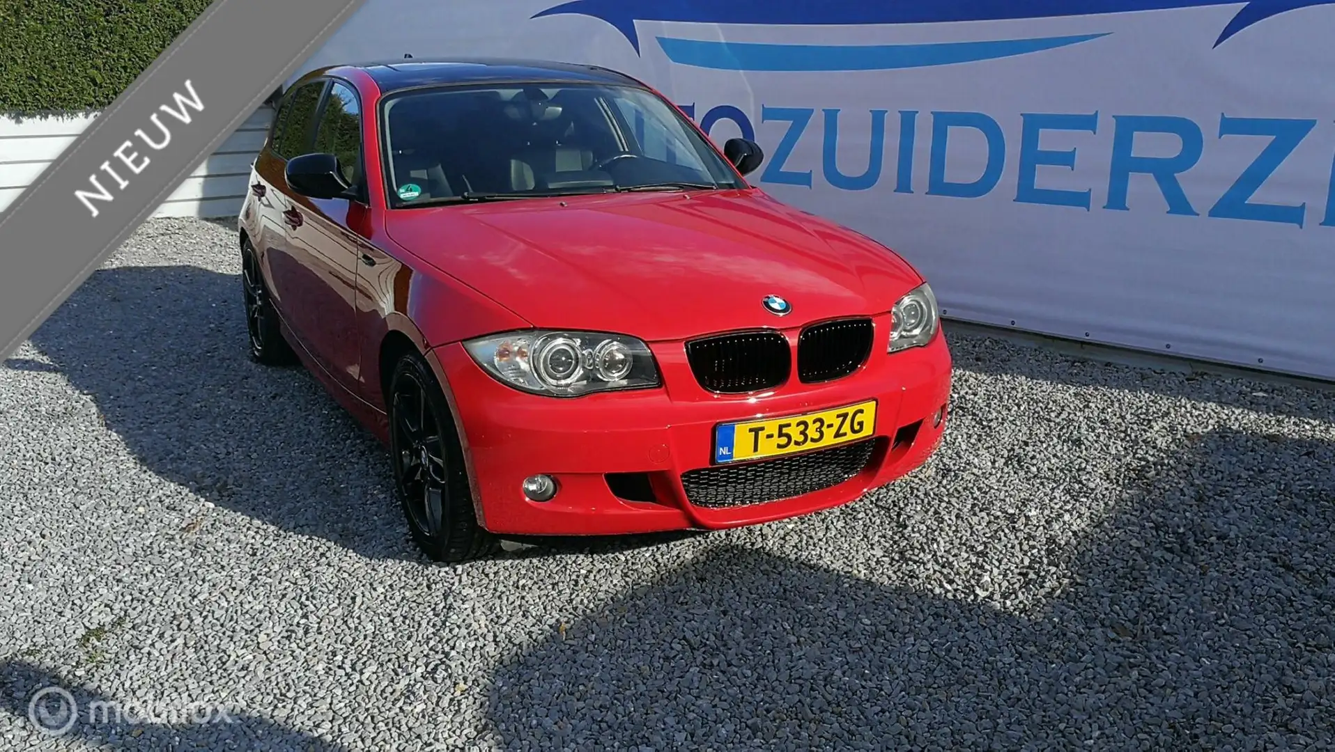 BMW 116 1-serie 116i High Executive, M pakket xenon, full Rood - 1