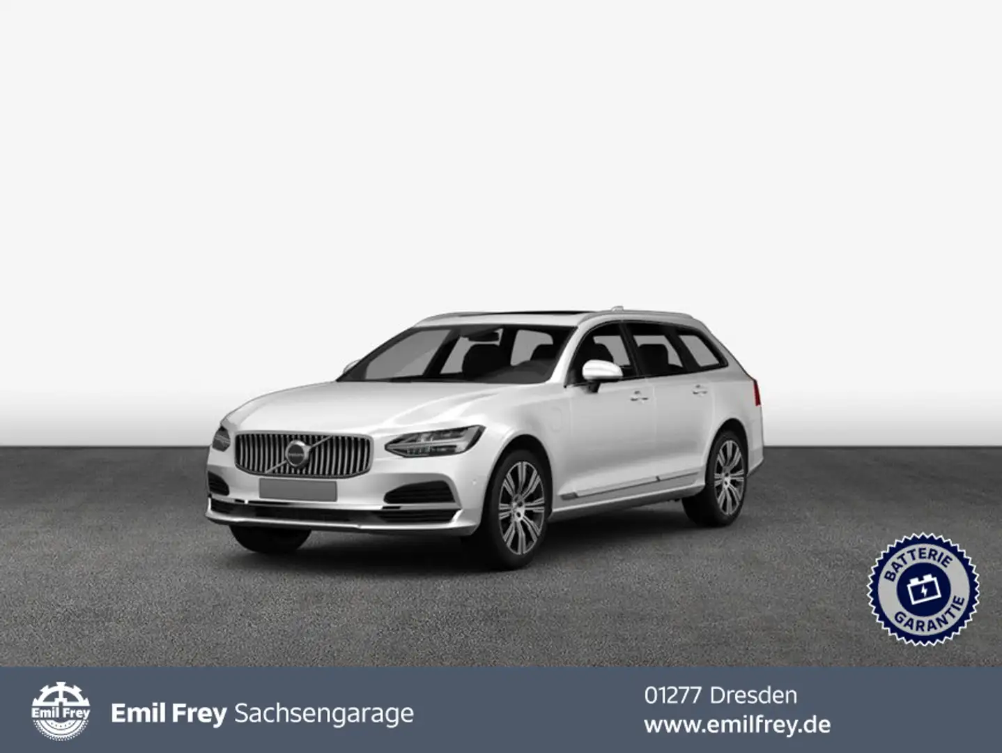 Volvo V90 T6 Plug-in Hybrid AWD Plus Bright Licht-Paket Weiß - 1