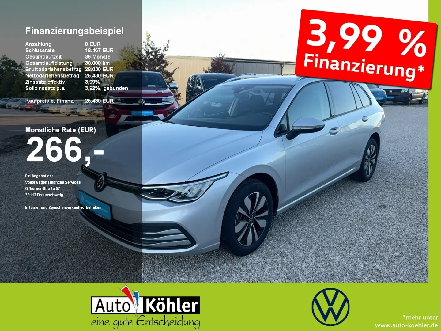 Volkswagen Golf Variant Move TSi DSG H&K / Standheizung Silber - 1