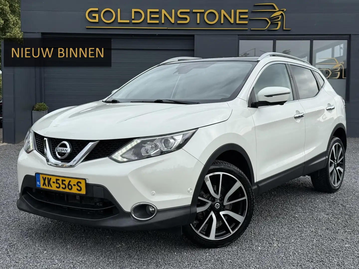 Nissan Qashqai 1.2 Tekna 1e Eigenaar,Navi,Clima,Pano,Cruise,360 C Білий - 1