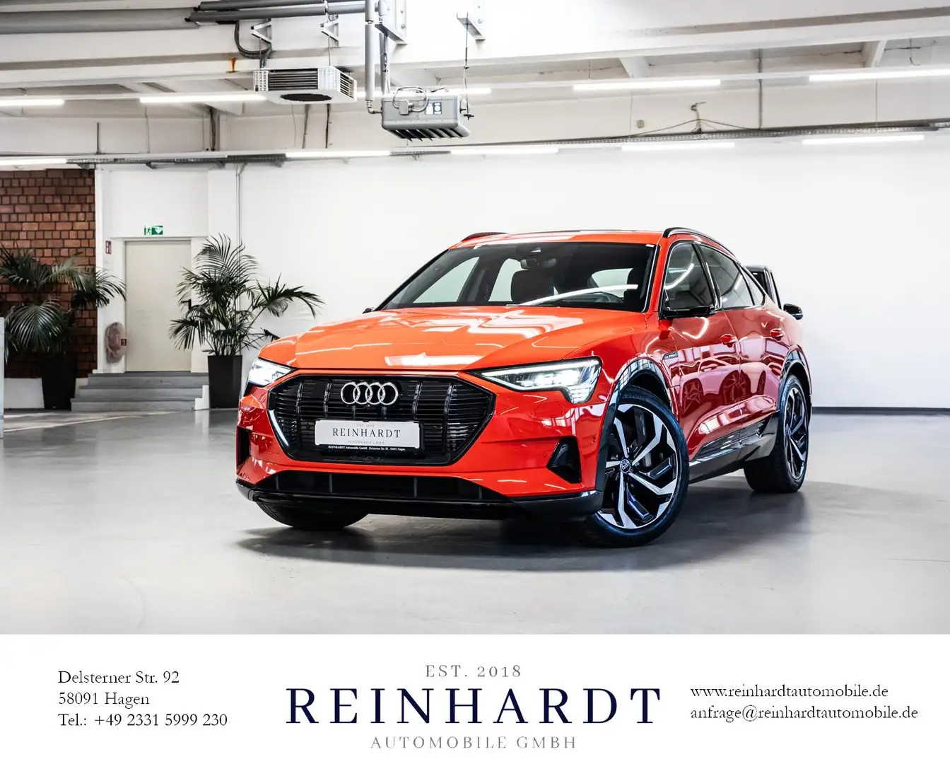 Audi e-tron SPORTBACK 55 Q S LINE BLACK ACC/HuD/PANO Rouge - 1
