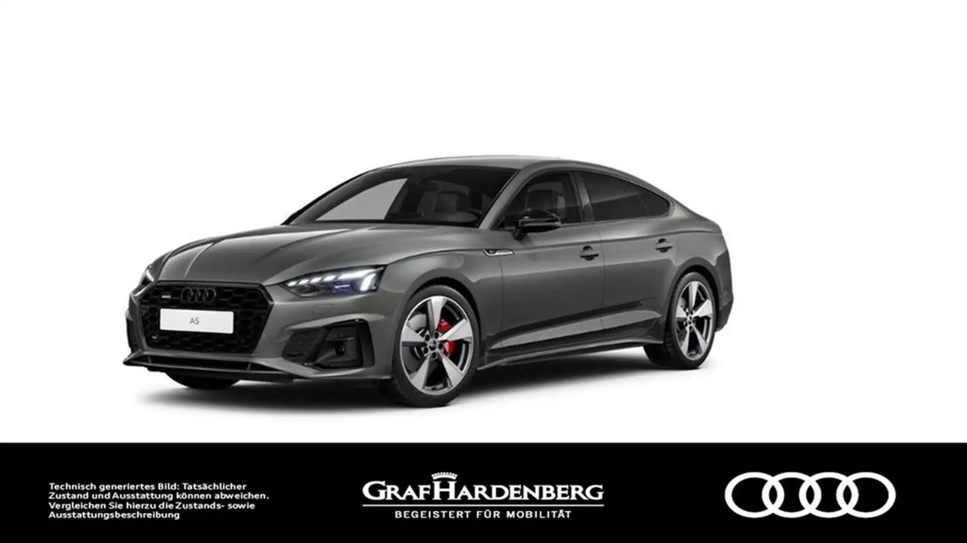 Audi A5 Sportback 40 TDI quattro S line LED Navi AHK Gris - 1
