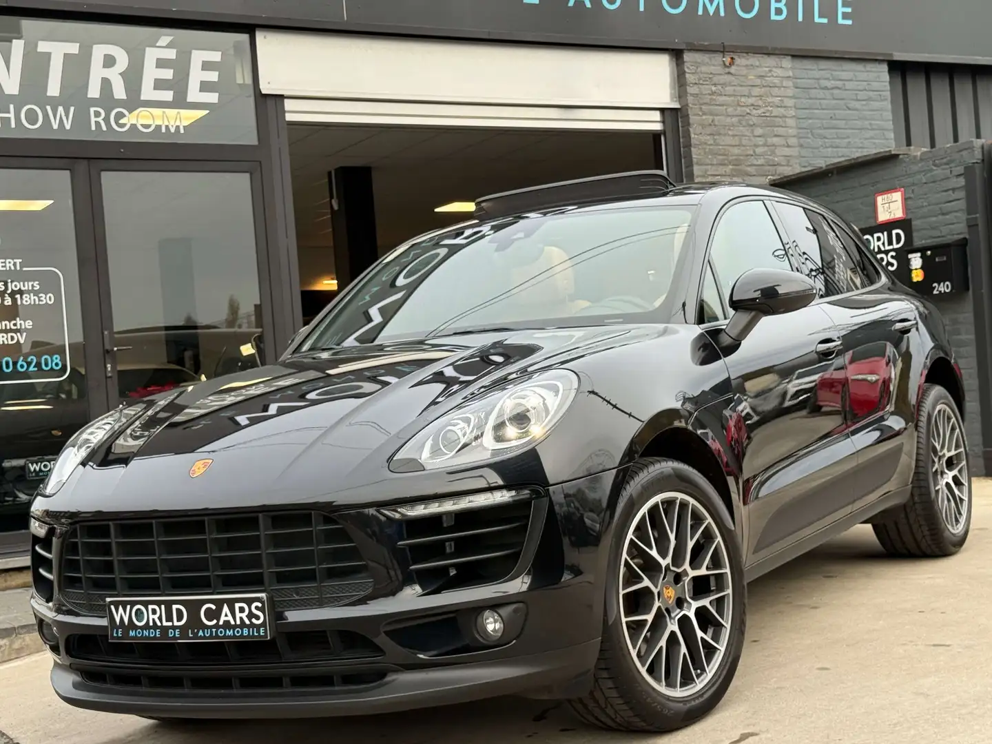 Porsche Macan 2.0 Turbo PDK TOIT PANO CAMERA PASM XENON FULL OP. Noir - 1