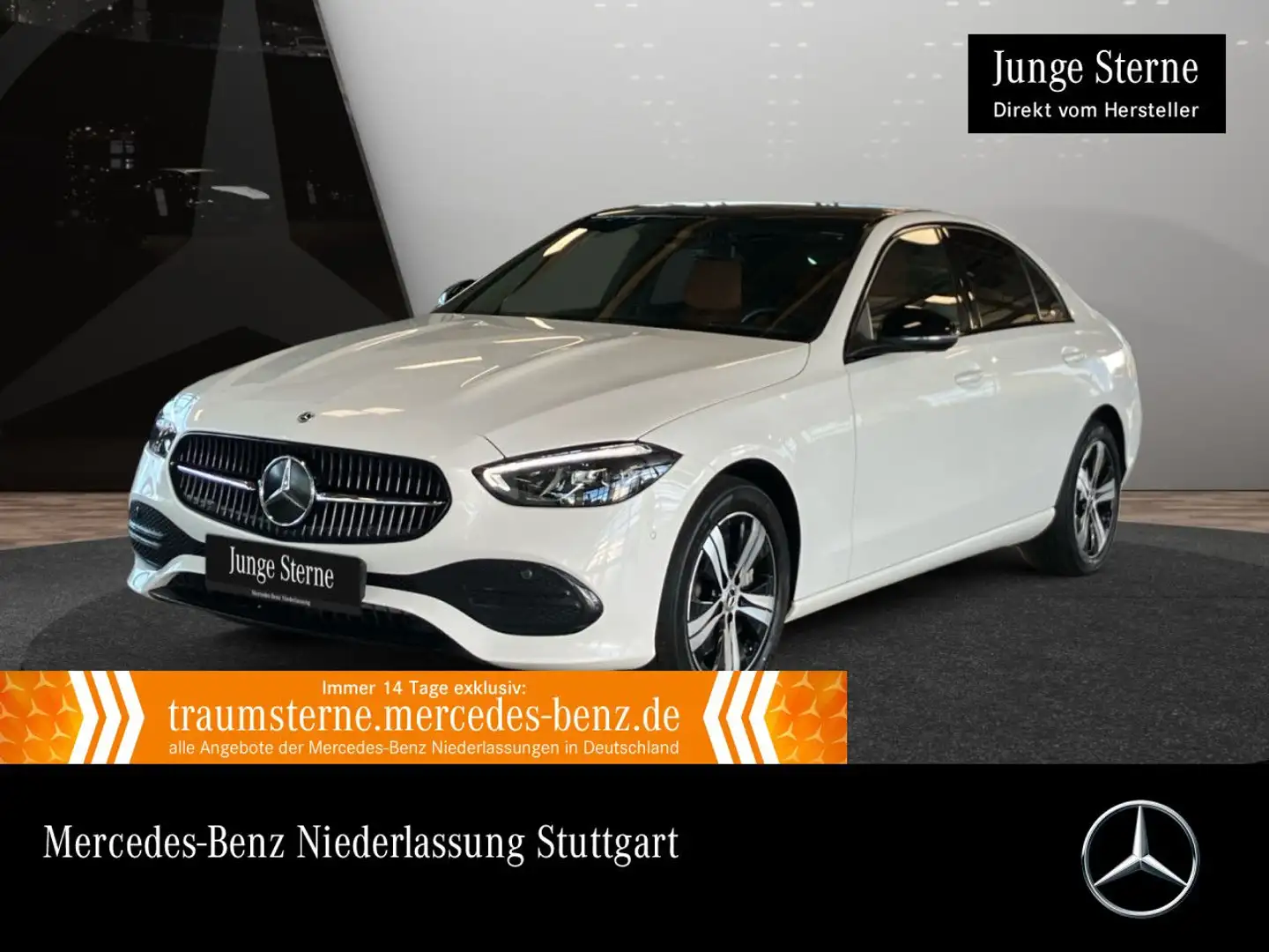 Mercedes-Benz C 300 e AVANTG+NIGHT+PANO+LED+KAMERA+SITZKLIMA+9G Weiß - 1