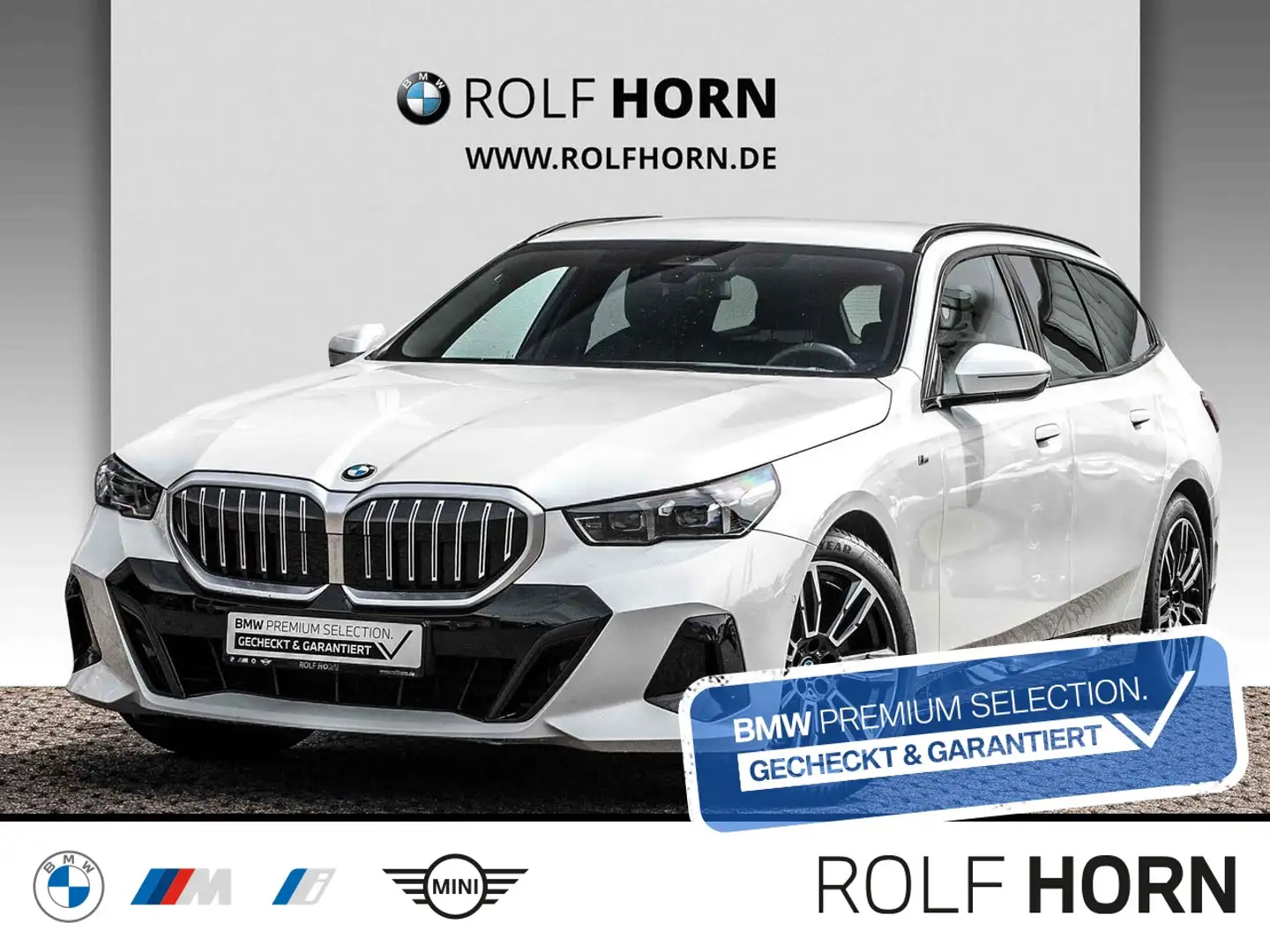 BMW 520 d Touring M Sportpaket Standhzg AHKh/k HeadUp Weiß - 1