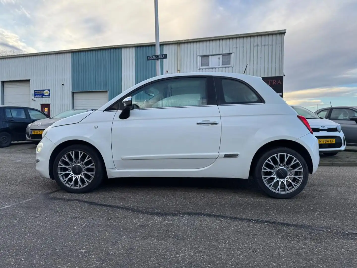 Fiat 500 0.9 TwinAir Turbo Automaat, Pano, Navi Wit - 2
