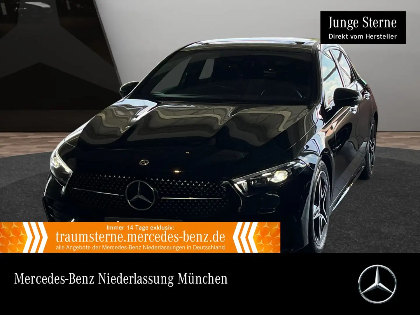 Mercedes-Benz A 200 AMG+NIGHT+MULTIBEAM+KAMERA+KEYLESS+7G Schwarz - 1