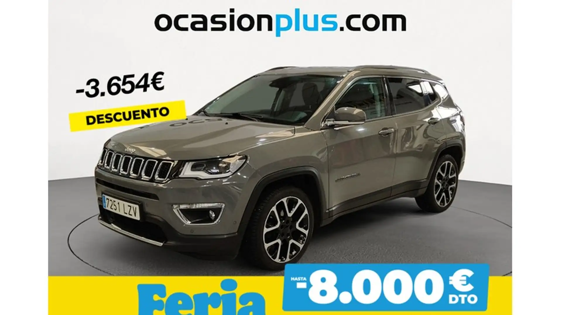 Jeep Compass 1.3 Gse T4 Limited 4x2 150 DCT Gris - 1