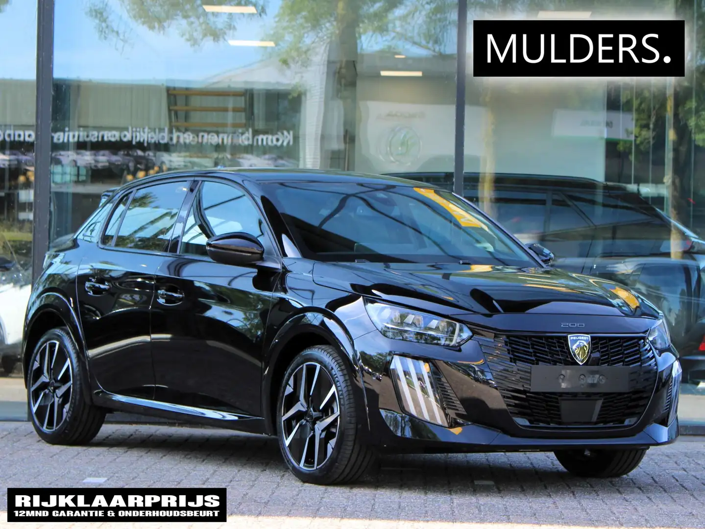 Peugeot 208 1.2 Hybrid 110 e-DCS6 GT VOORRAAD KORTING Zwart - 1