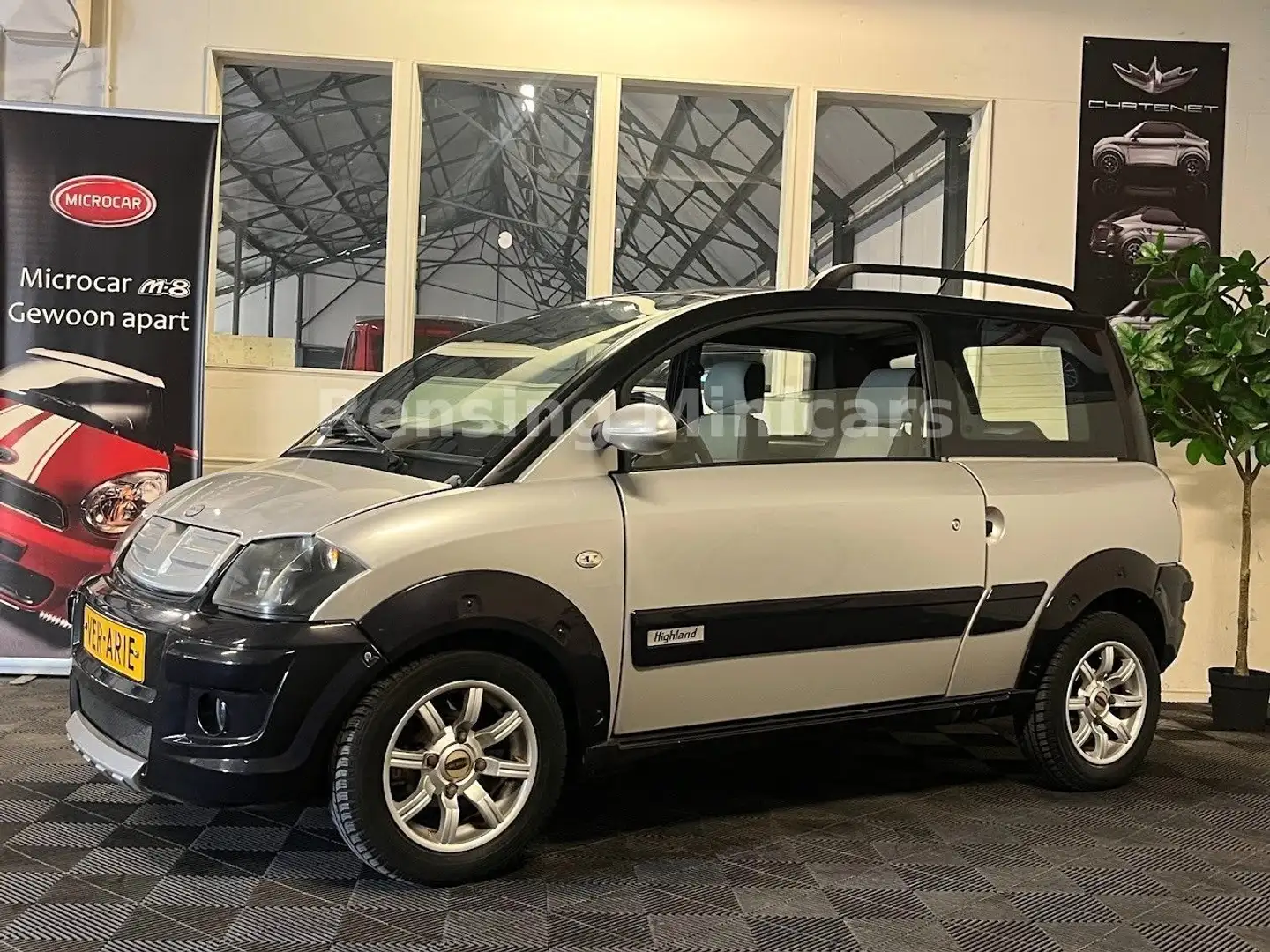Microcar MC2 HIGHLAND CARGO hinteren Türen Mopedauto 45KM Silber - 1