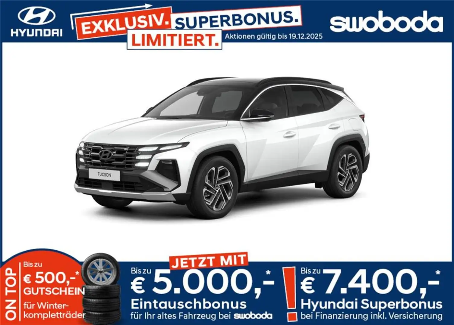 Hyundai TUCSON Tucson NX4 20th Anniversary 1,6 T-GDi HEV 2WD AT t Weiß - 1