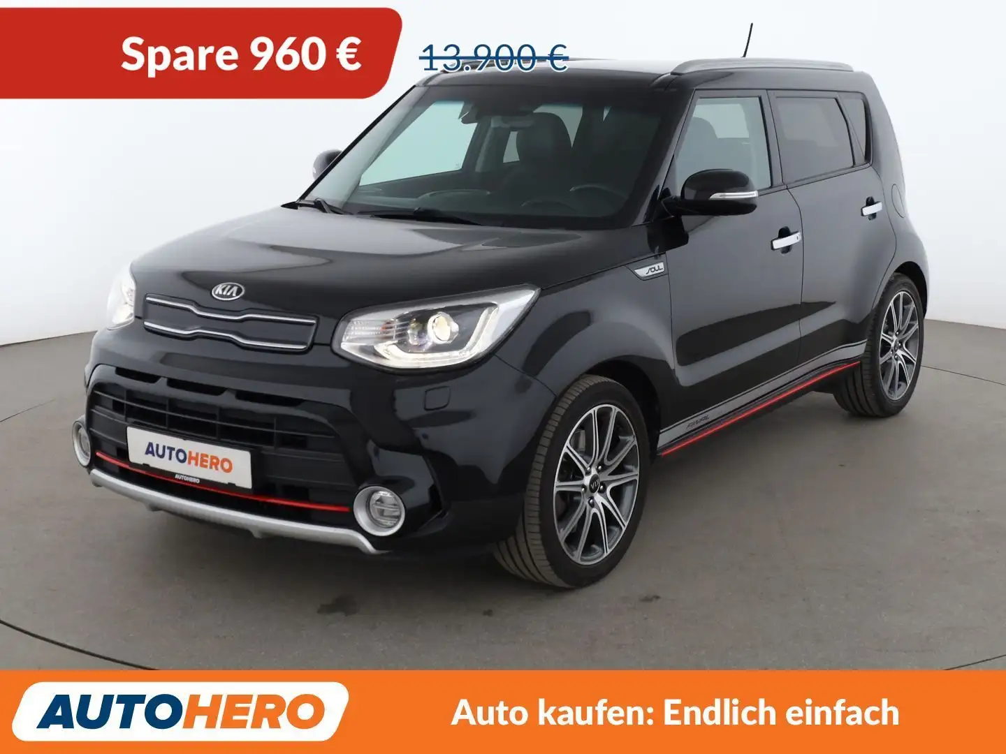Kia Soul 1.6 TGDI Final Edition Turbo Aut.*NAVI*CAM*PDC* Schwarz - 1