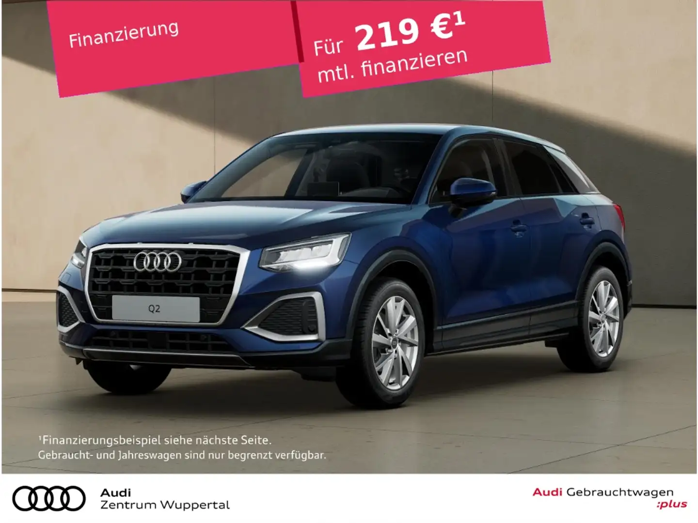 Audi Q2 30 TFSI AHK VITRUAL GRA LED SHZ SMARTPHONE Advance Blauw - 1