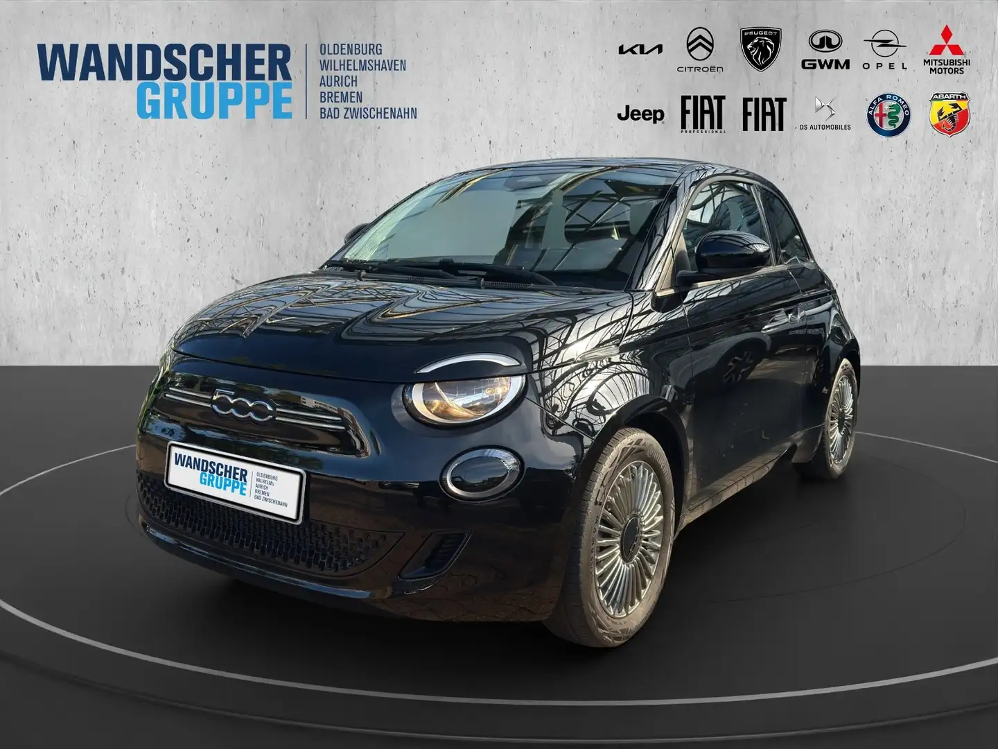 Fiat 500e 500 e Icon 42kWh Navi+LM+SoundSys+SpurH+KlimaA Schwarz - 1