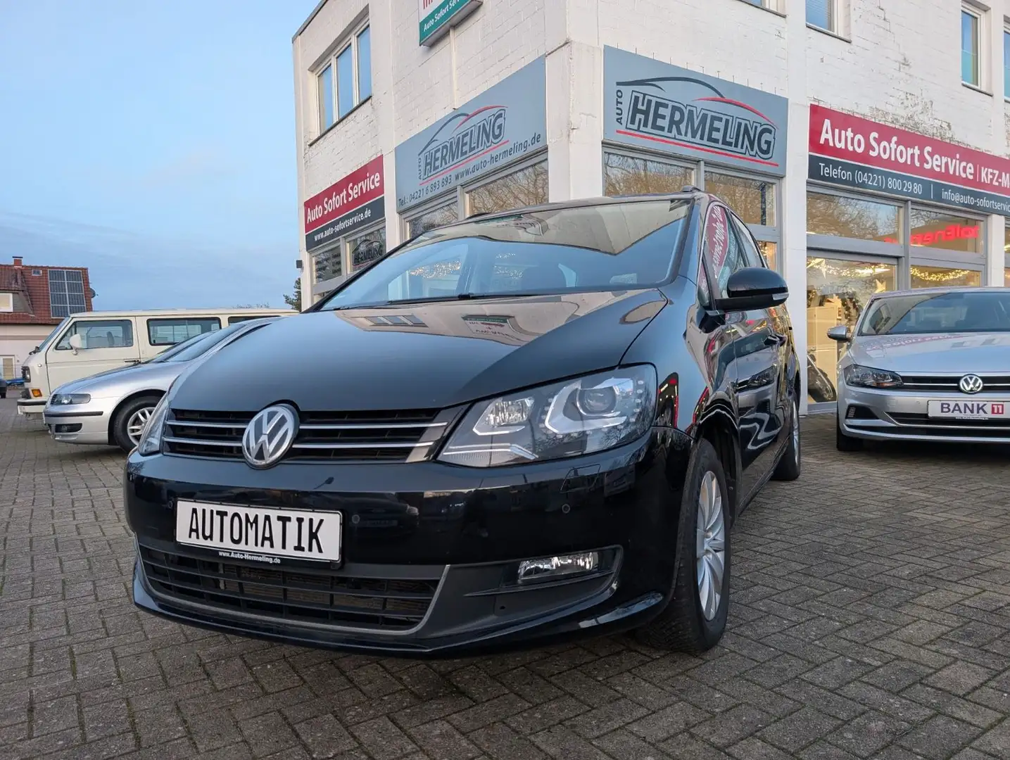 Volkswagen Sharan 2.0 TDI DSG AHK|ACC|XEN|7-Sitzer|Standhzg Schwarz - 1