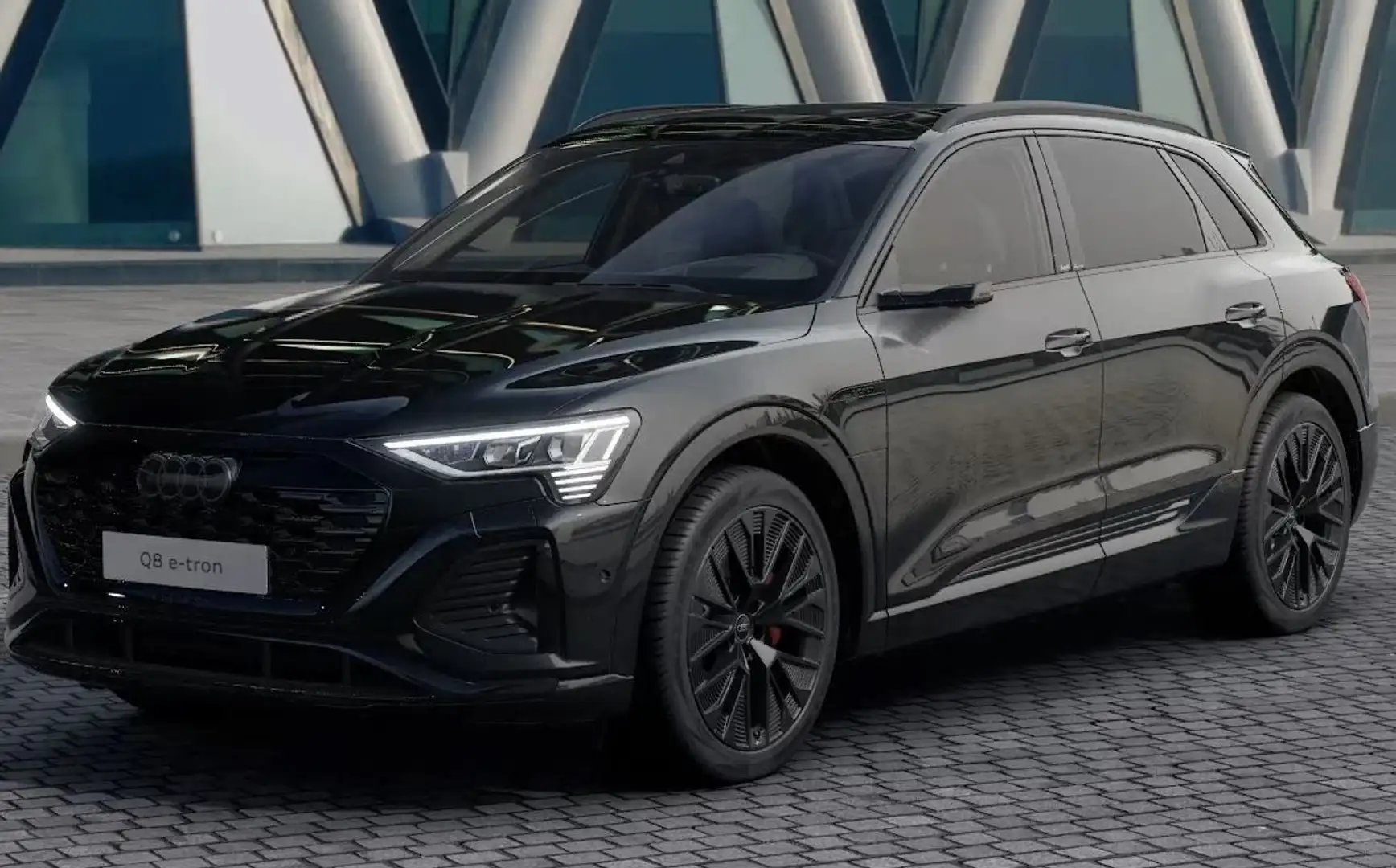 Audi Q8 e-tron 55 quattro S LINE edition BLACK STYLE Schwarz - 2