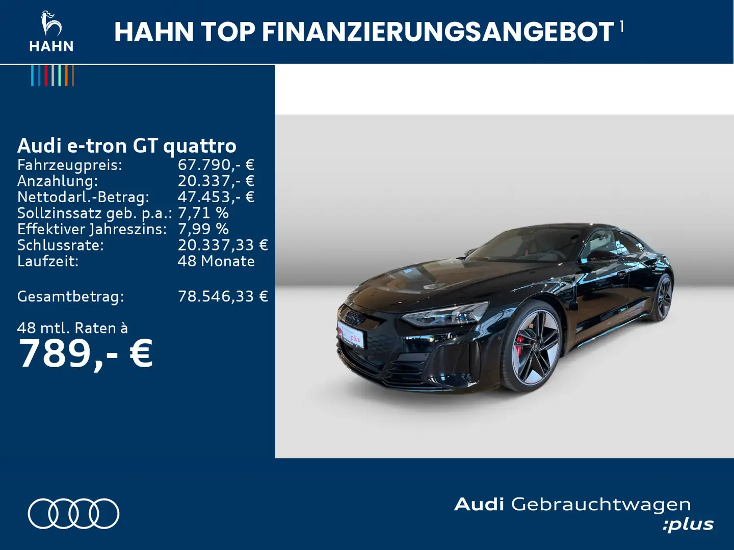 Audi e-tron GT e-tron GT RS quatt Matrix 360° Allradlenkung HUD Schwarz - 2