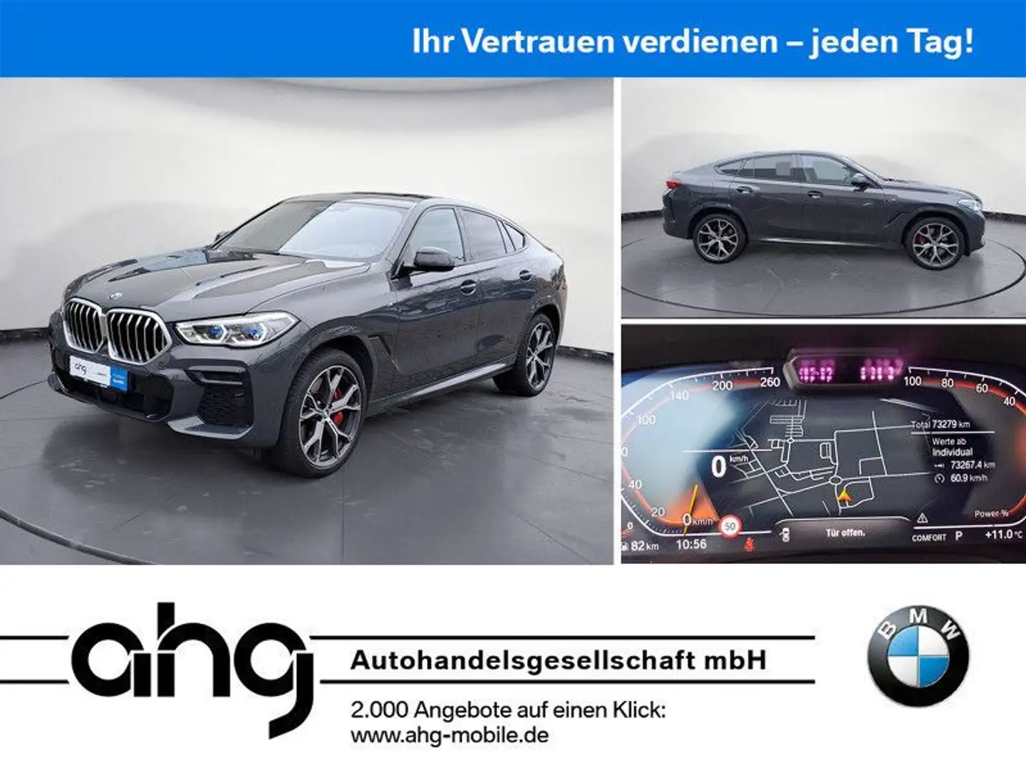 BMW X6 xDrive40d M Sport AHK Driving Assistant Prof. Grau - 1
