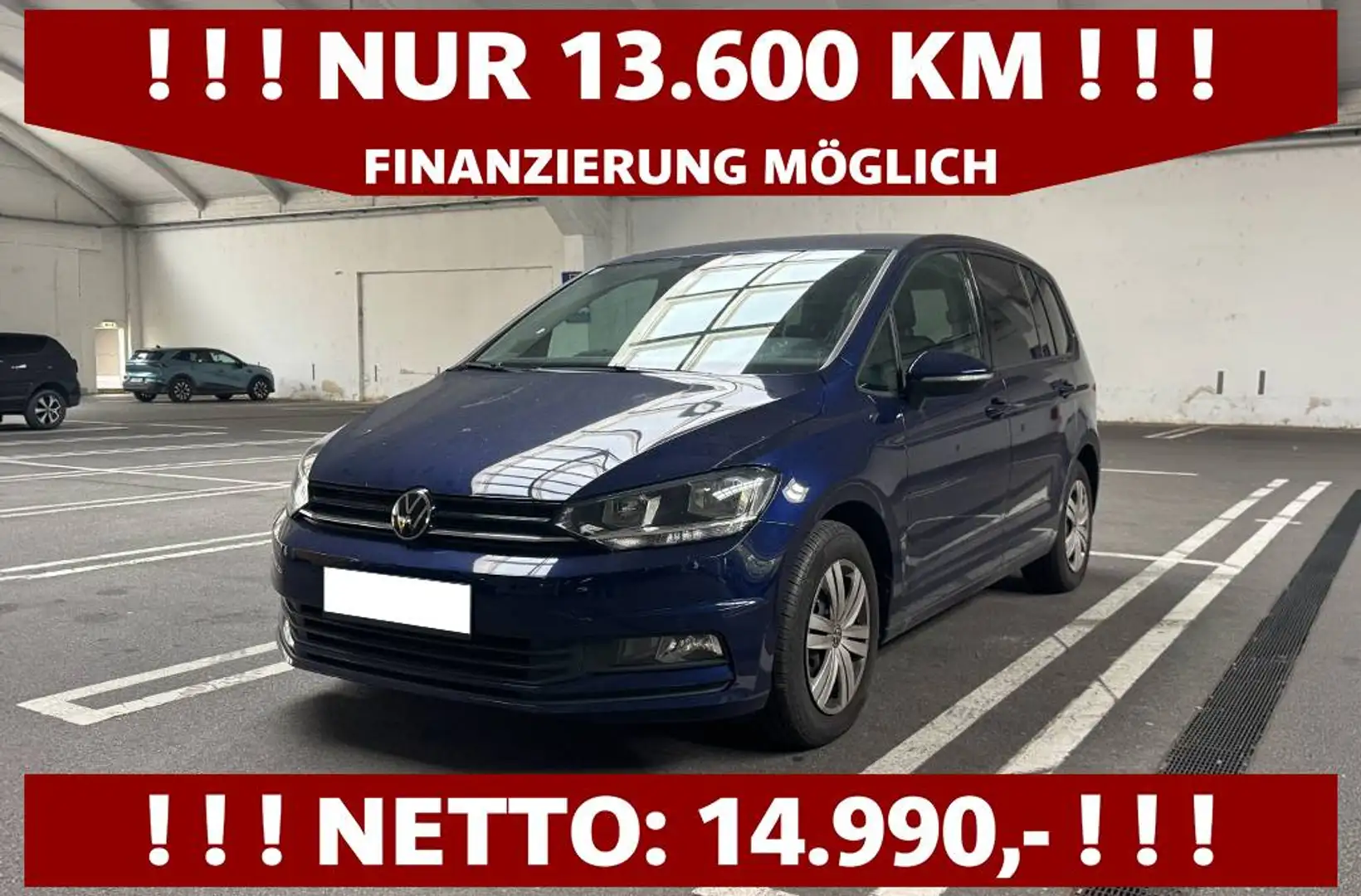 Volkswagen Touran 2,0 TDI | NUR 13.600 KM | FACELIFT Blau - 1