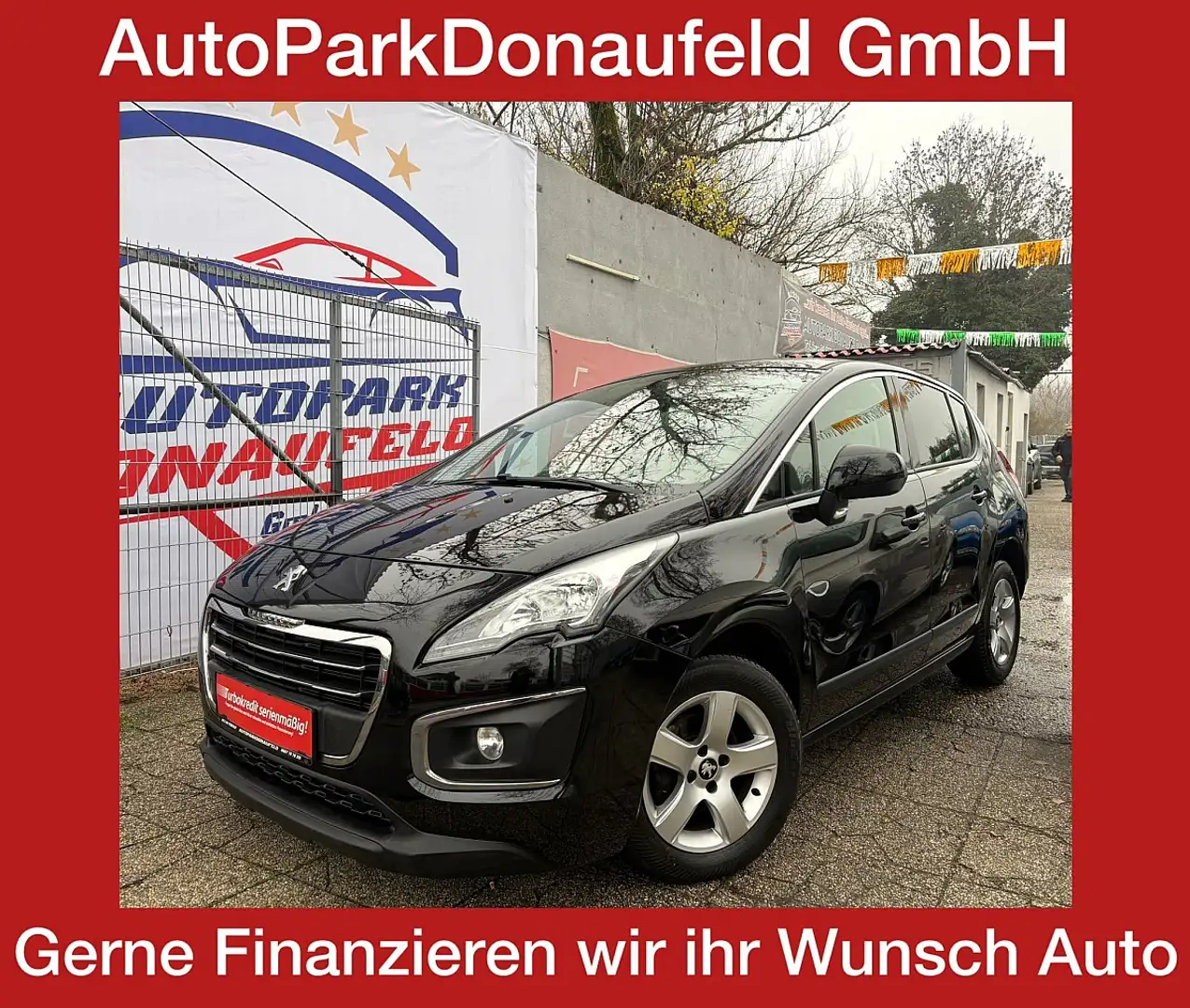Peugeot 3008 1,6 HDi 115 FAP Professional Line/PANO/WENIG KM... Black - 1