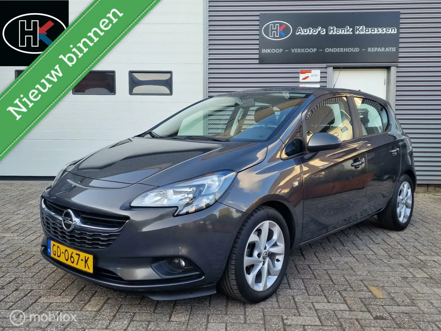 Opel Corsa 5-deurs 1.0Turbo Edition Airco elRam CDVab NL NAP Grau - 1