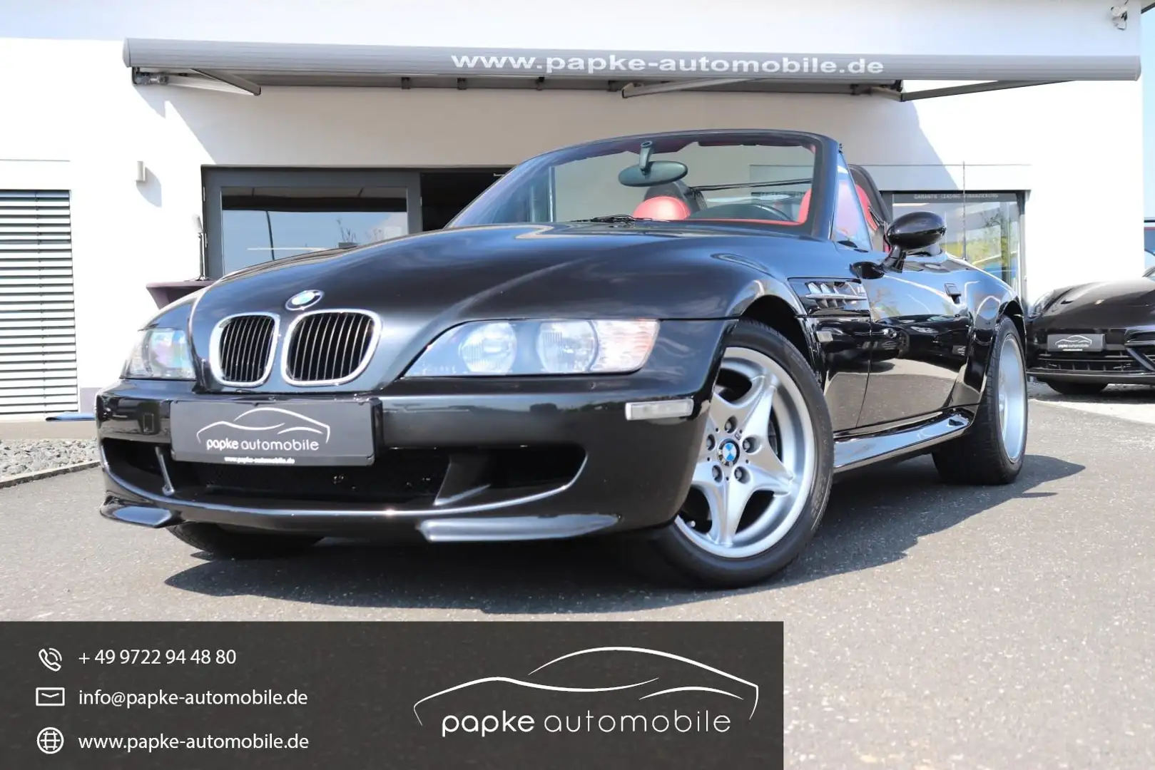 BMW Z3 M Cabrio ++orig.59.500km+KLIMA+LEDER+2 HAND++ Schwarz - 1