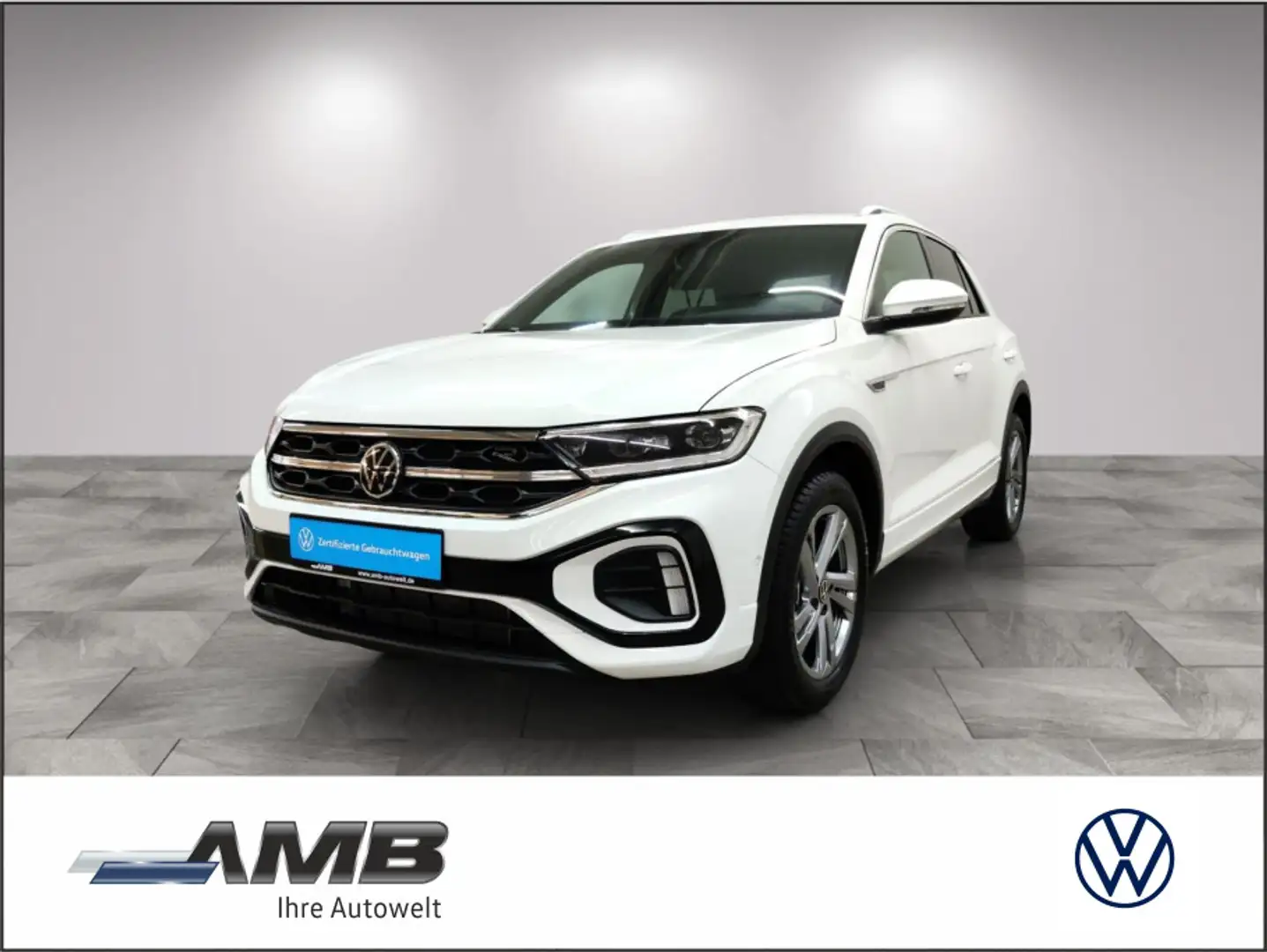 Volkswagen T-Roc R-Line 1.0 TSI LED/digiC/Navi/Kamera Weiß - 1